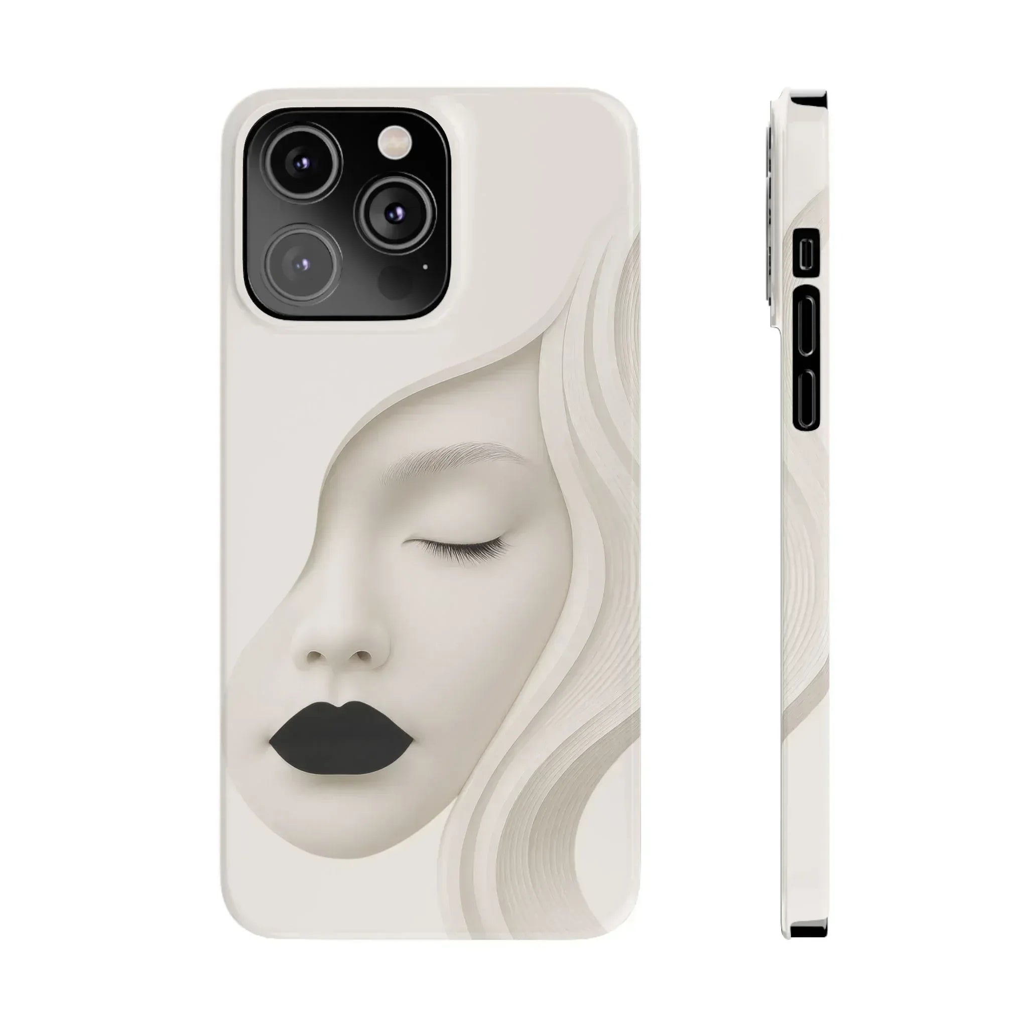 Minimalist Face Phone Case for iPhone 11-17 - KARARMDESIGN