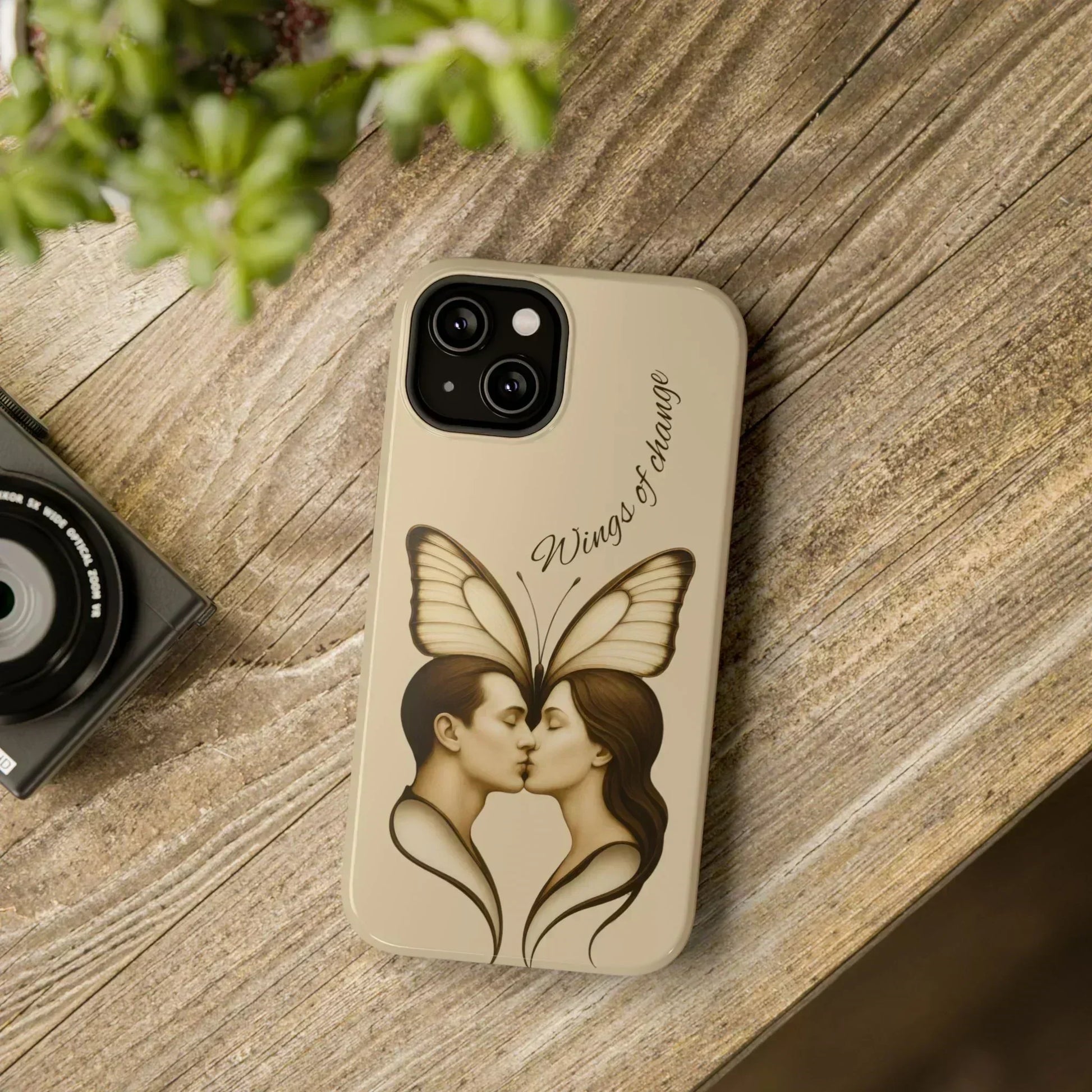 Romantic Butterfly Couple Phone Case for iPhone 12-16 and Samsung Galaxy S22 - KarArmDesign