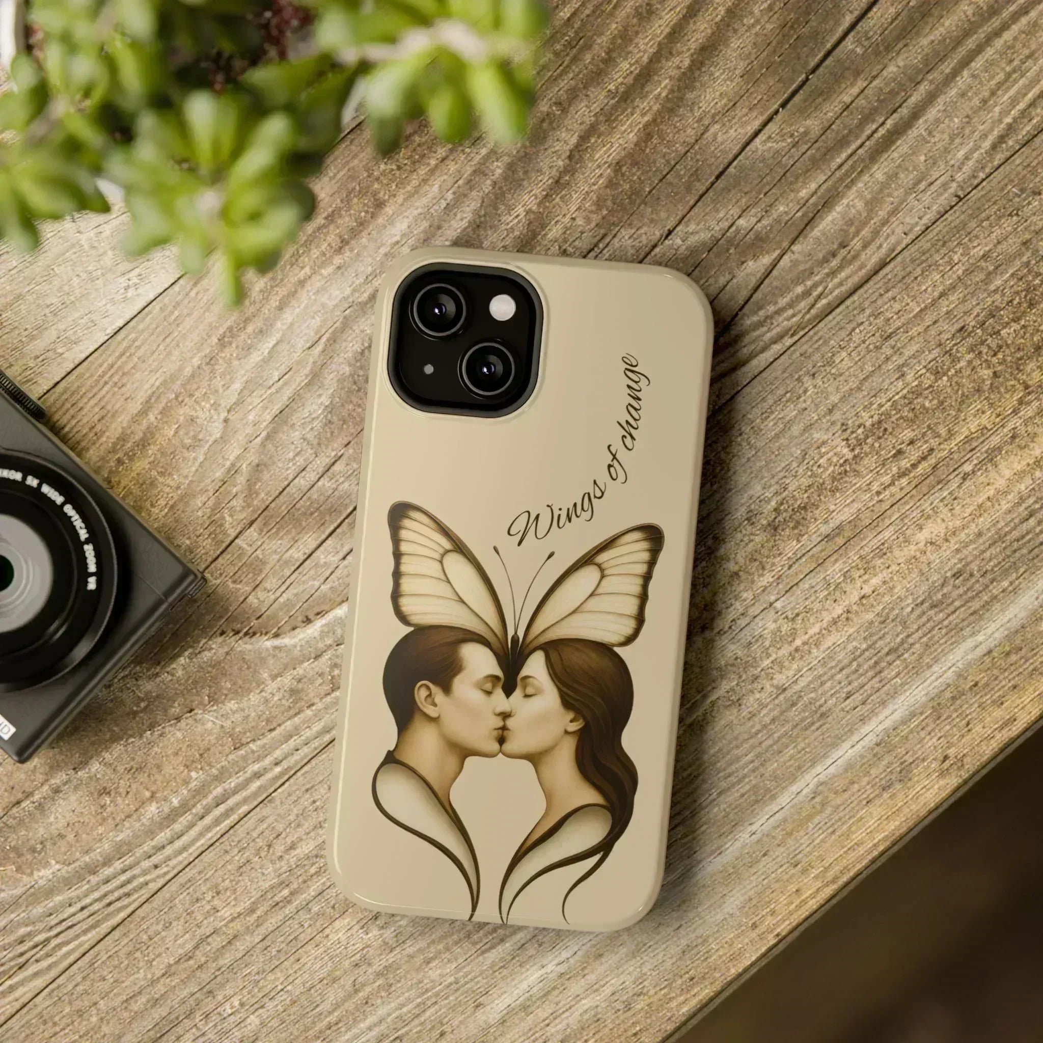 Romantic Butterfly Couple Phone Case for iPhone 12-16 and Galaxy S21-S22 - KARARMDESIGN