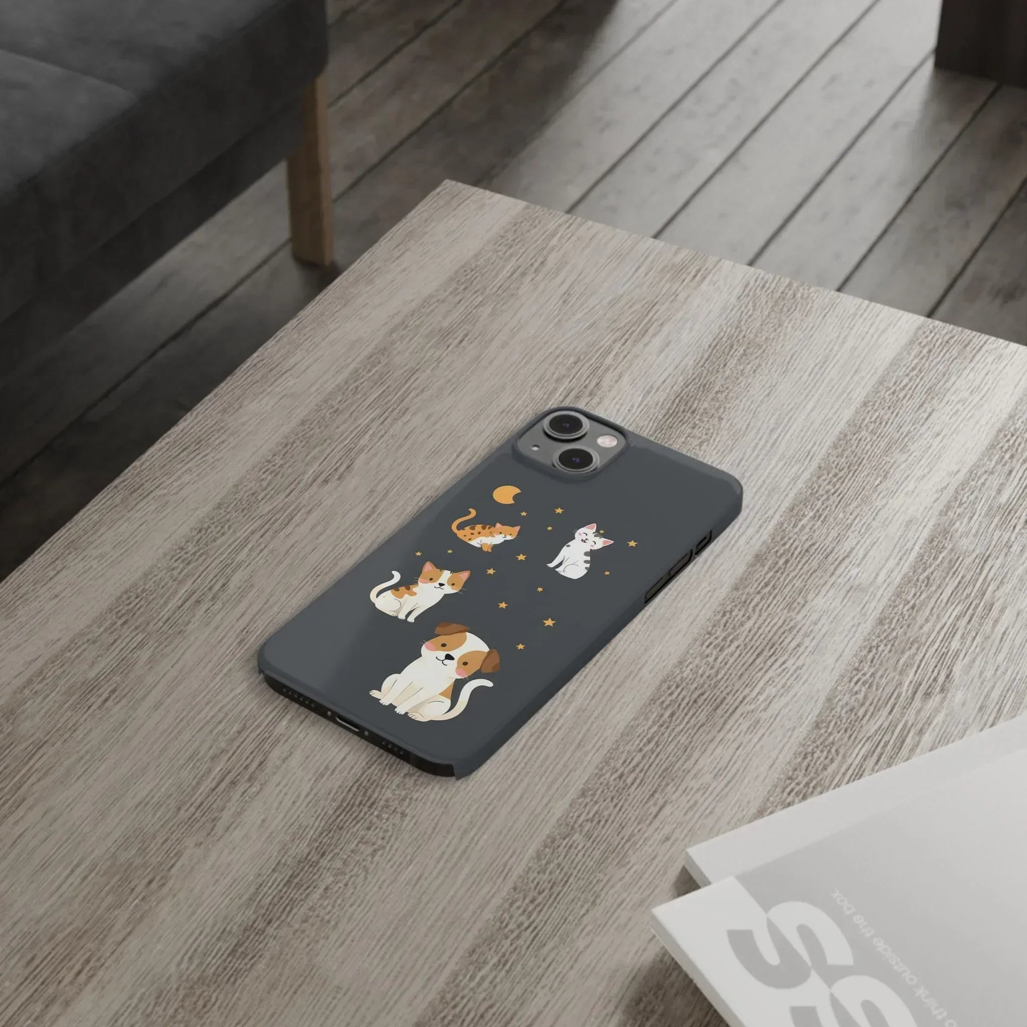 Cute Cat and Dog Phone Case for iPhone 11-17 - KARARMDESIGN