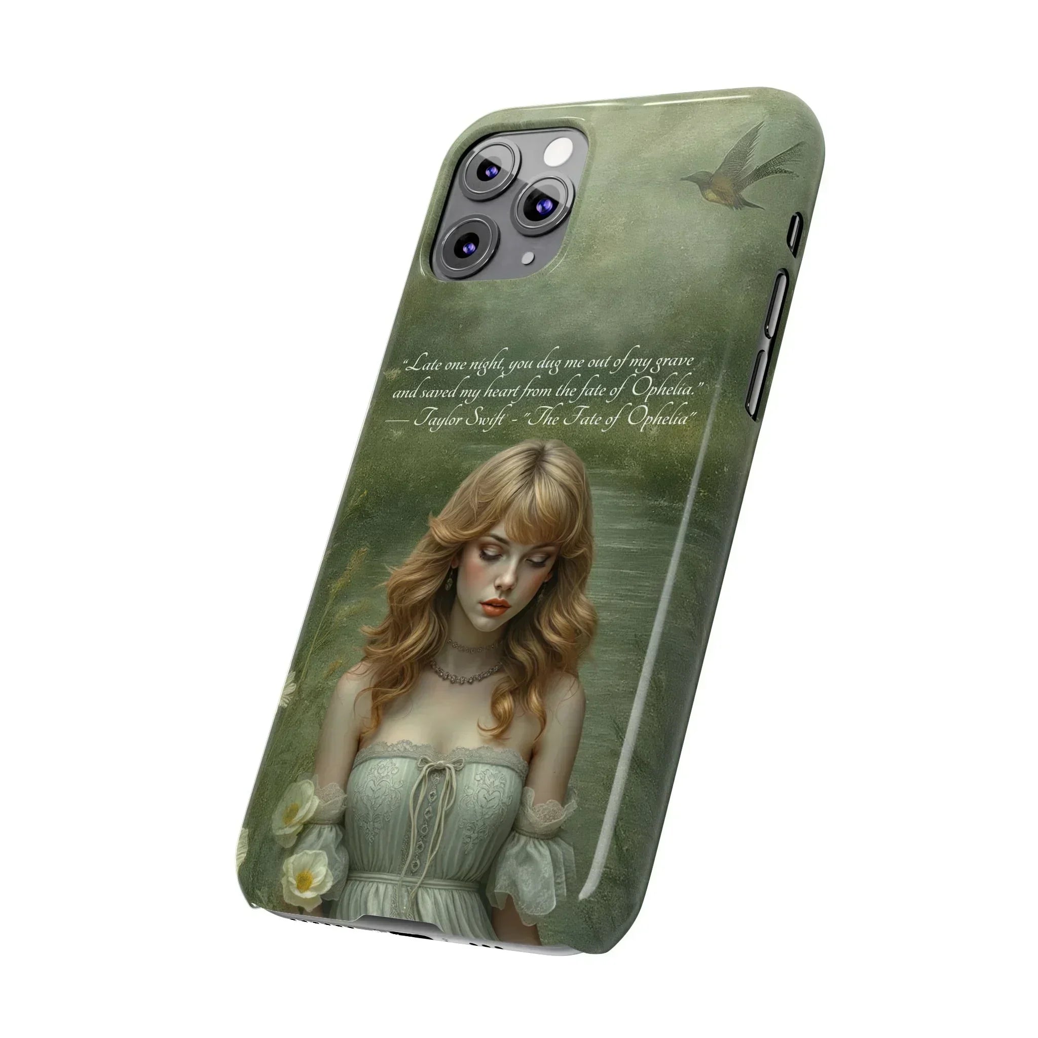 "Melancholic Ophelia" Phone Case for iPhone 11-17 Models - KARARMDESIGN