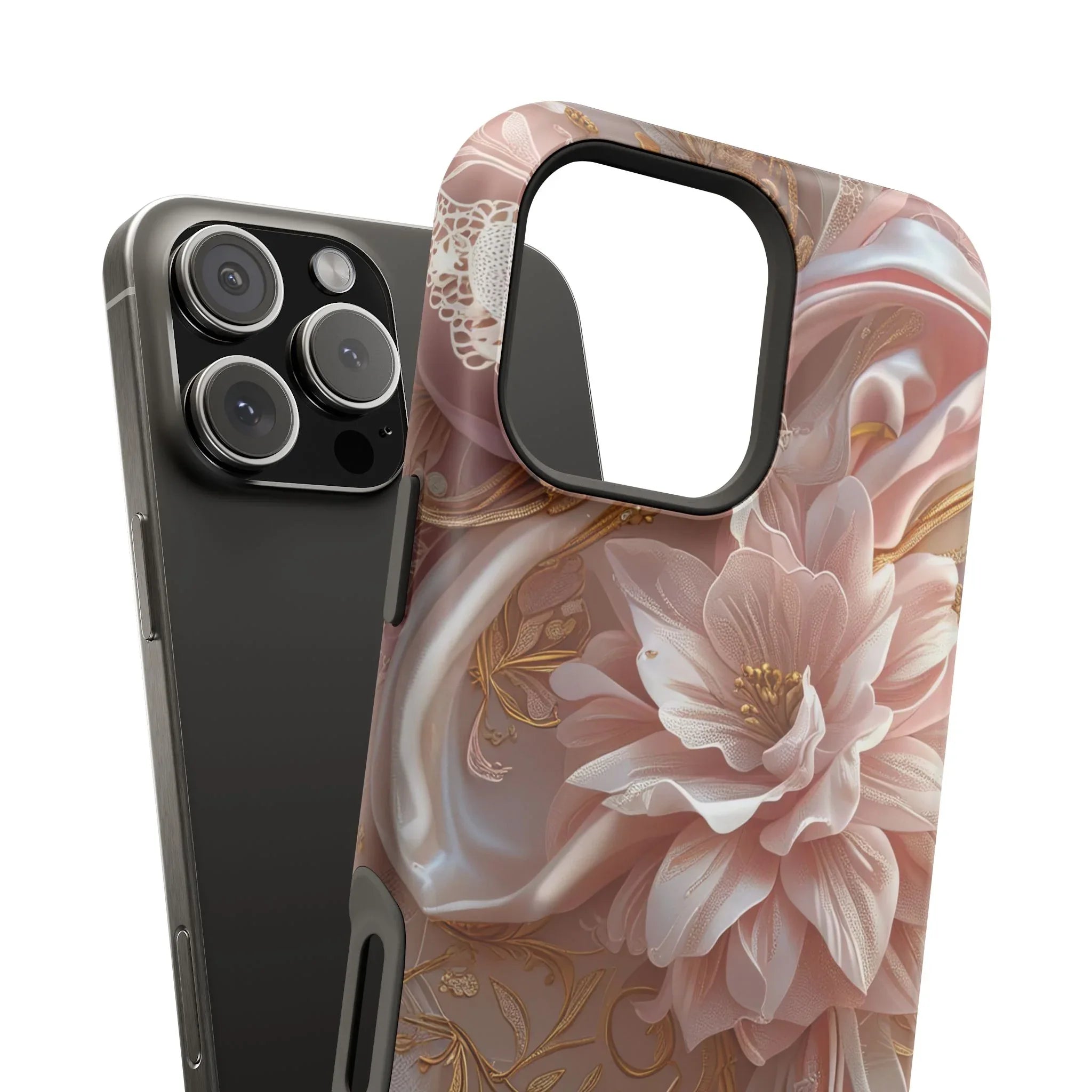 Elegant Floral Phone Case for iPhone 11-17 and Samsung Galaxy S21-S22 - KARARMDESIGN