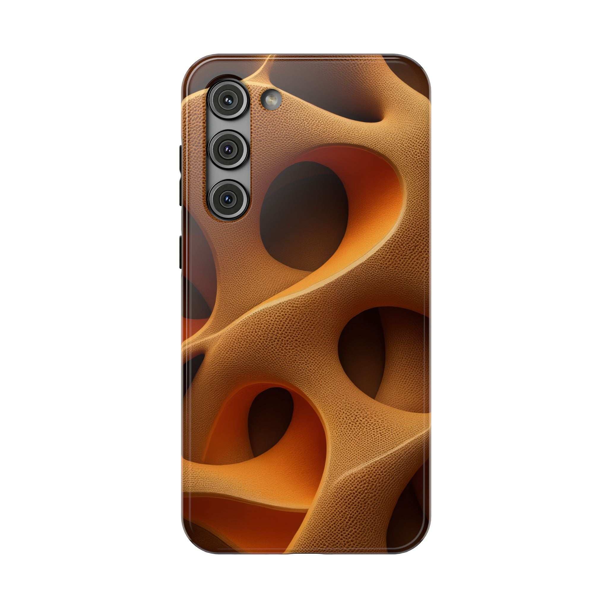 Amber Flow Phone Case for iPhone 11-17 and Samsung Galaxy S21-S26 Models