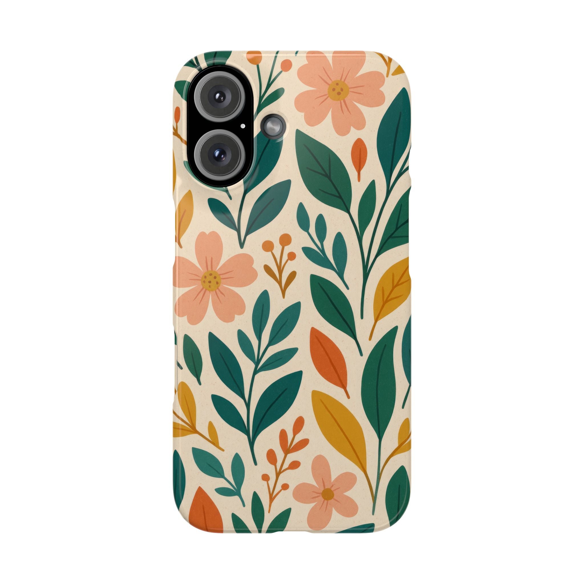 Floral Harmony Phone Case for iPhone 11-17