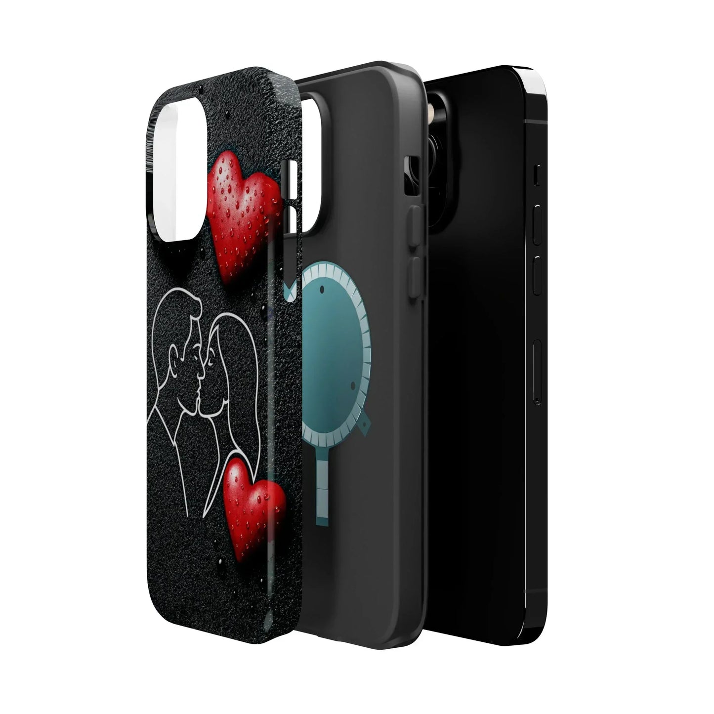 Midnight Kiss Phone Case for iPhone 13-16 Models - KarArmDesign