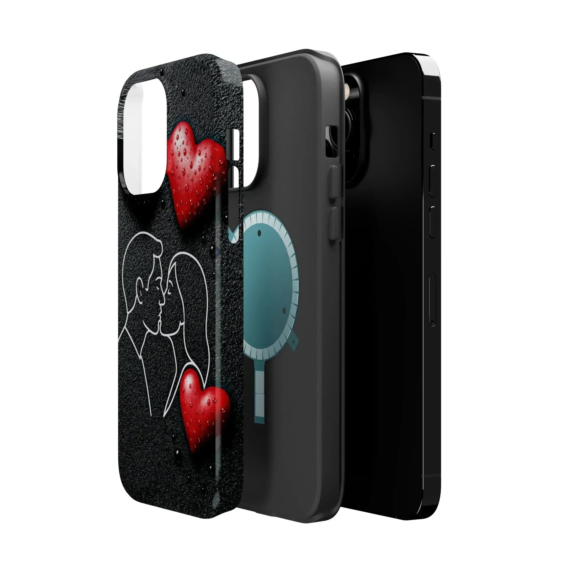 Midnight Kiss Phone Case for iPhone 13-16 Models - KarArmDesign