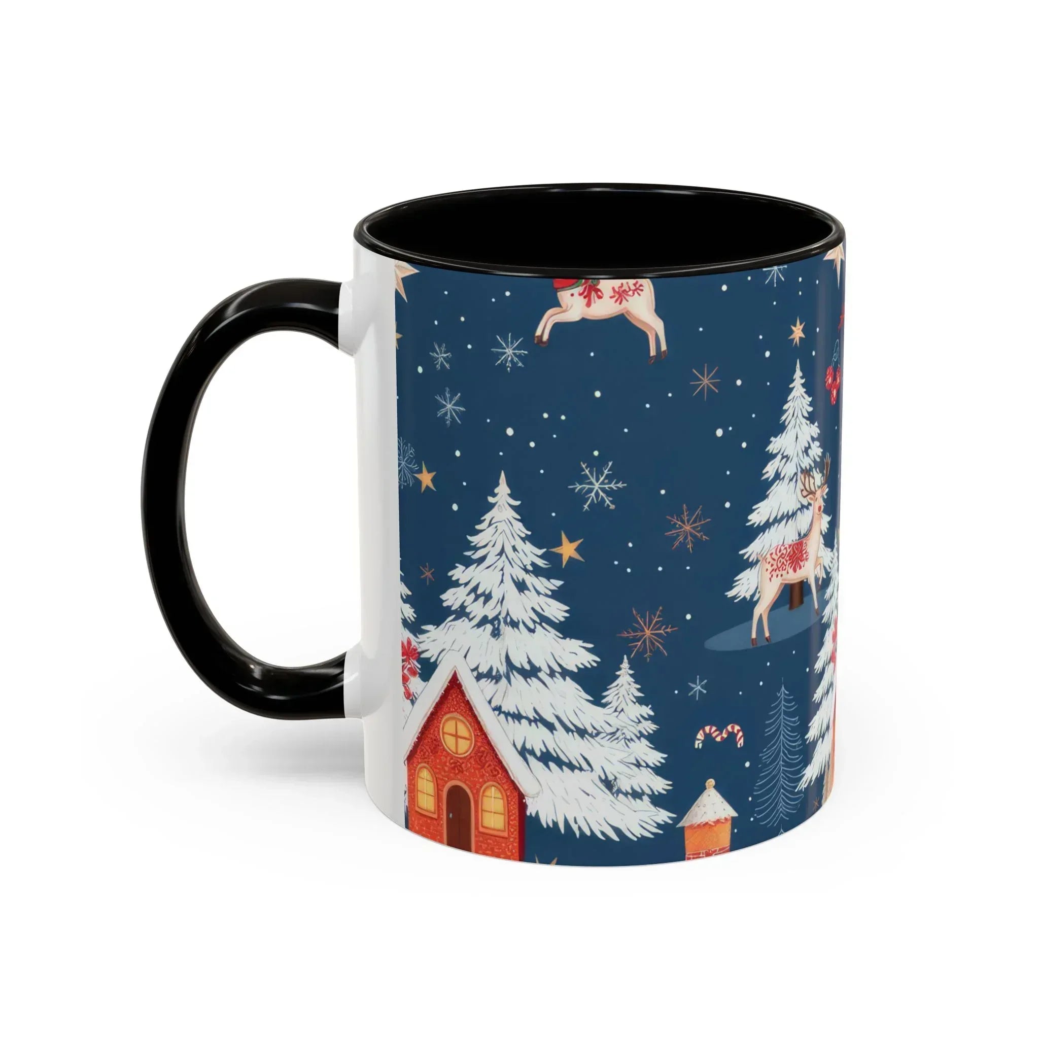 Dark Blue Christmas Mug - Colorful Mugs (11oz, 15oz) - KARARMDESIGN