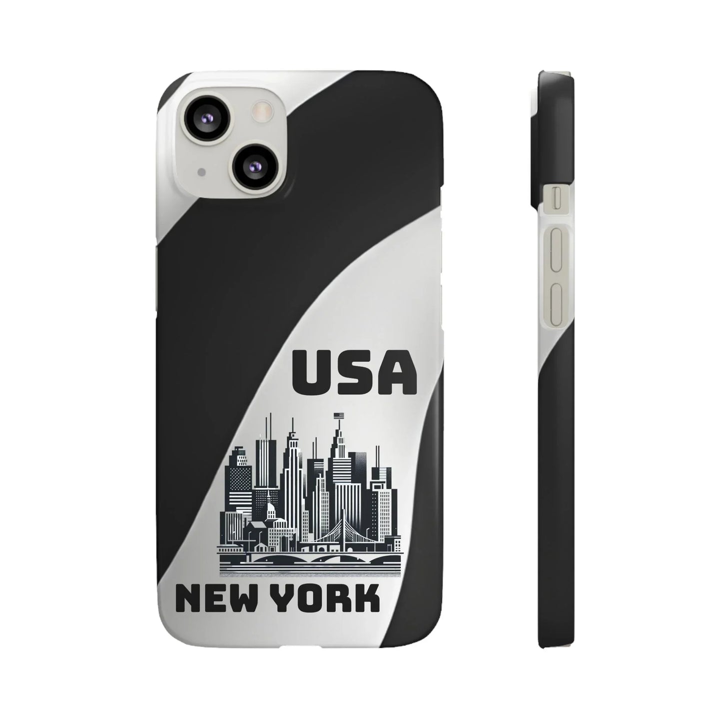 Monochrome New York City Skyline Phone Case for iPhone, Galaxy & Pixel - KarArmDesign