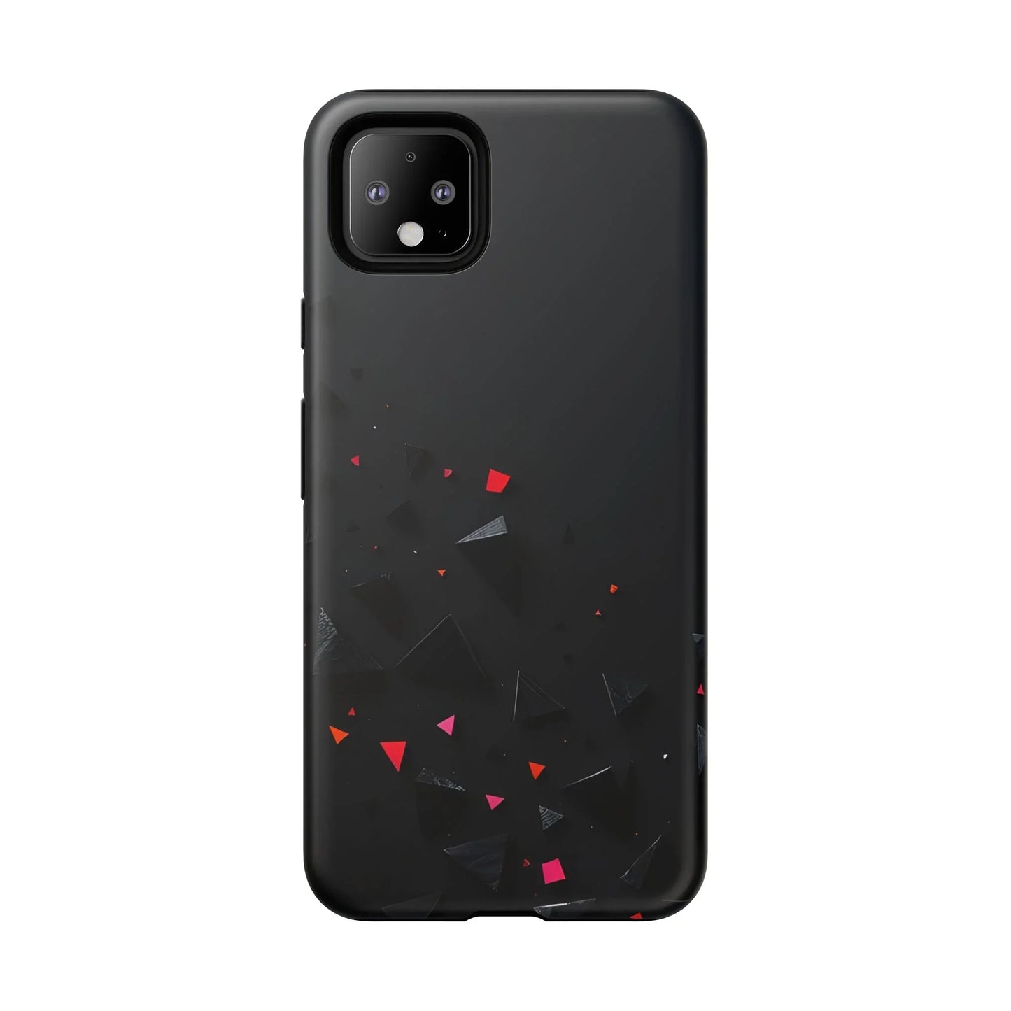 Black and Red Neon Phone Case for iPhone 8-16 and Pixel up to 9 Models - KarArmDesign