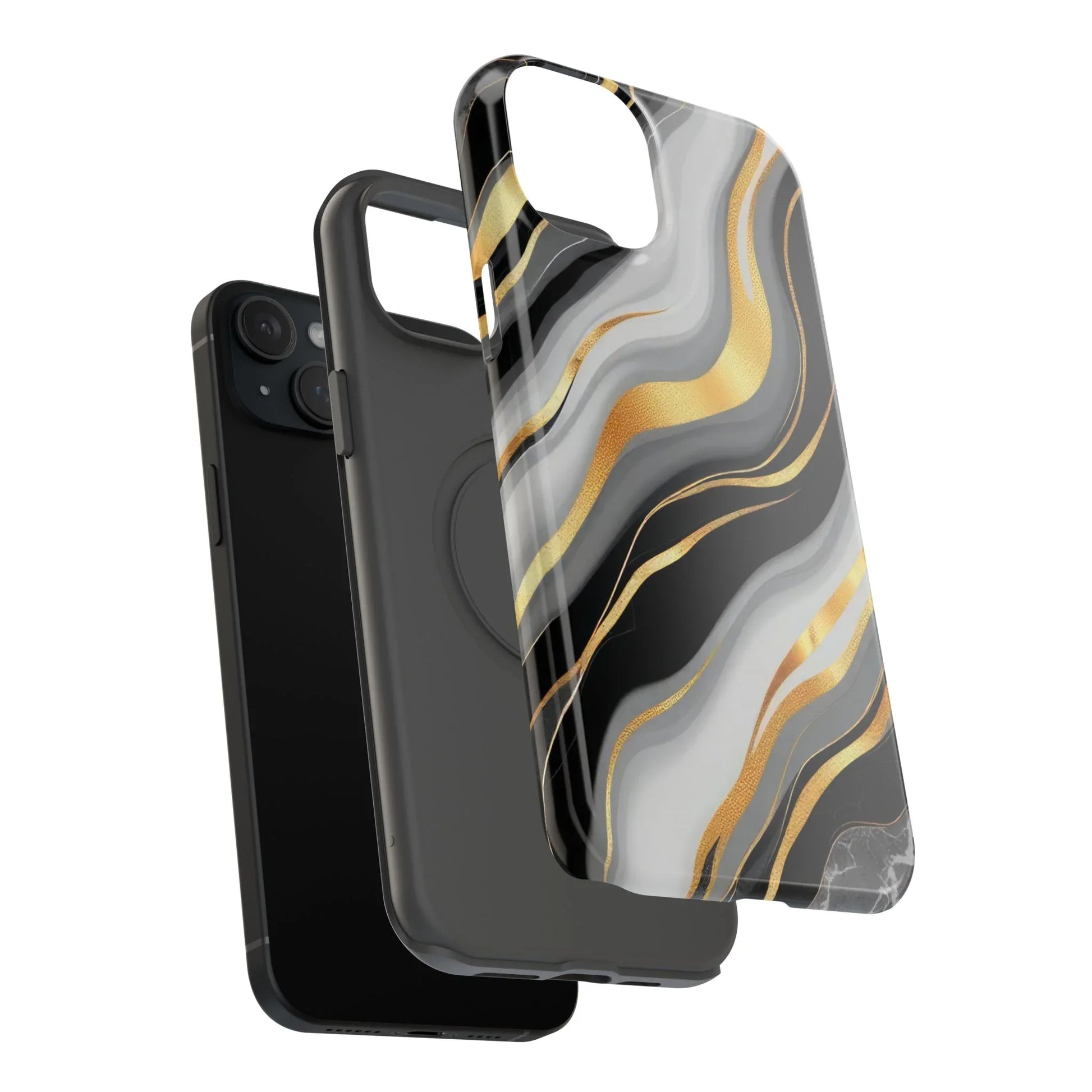 Modern Marble Flow Phone Case for iPhone 11-17 - KARARMDESIGN