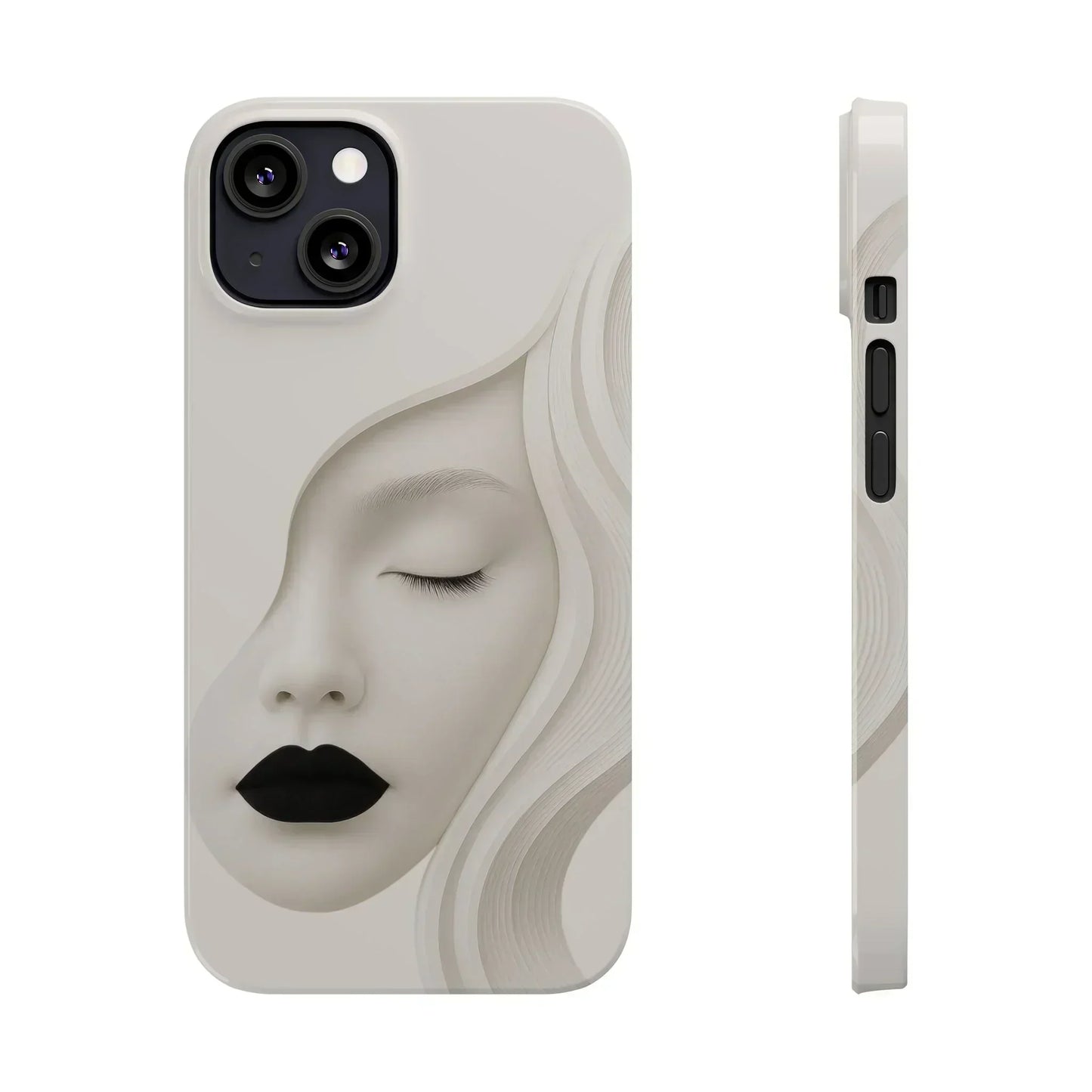Minimalist Face Phone Case for iPhone 7-16 Models - KarArmDesign