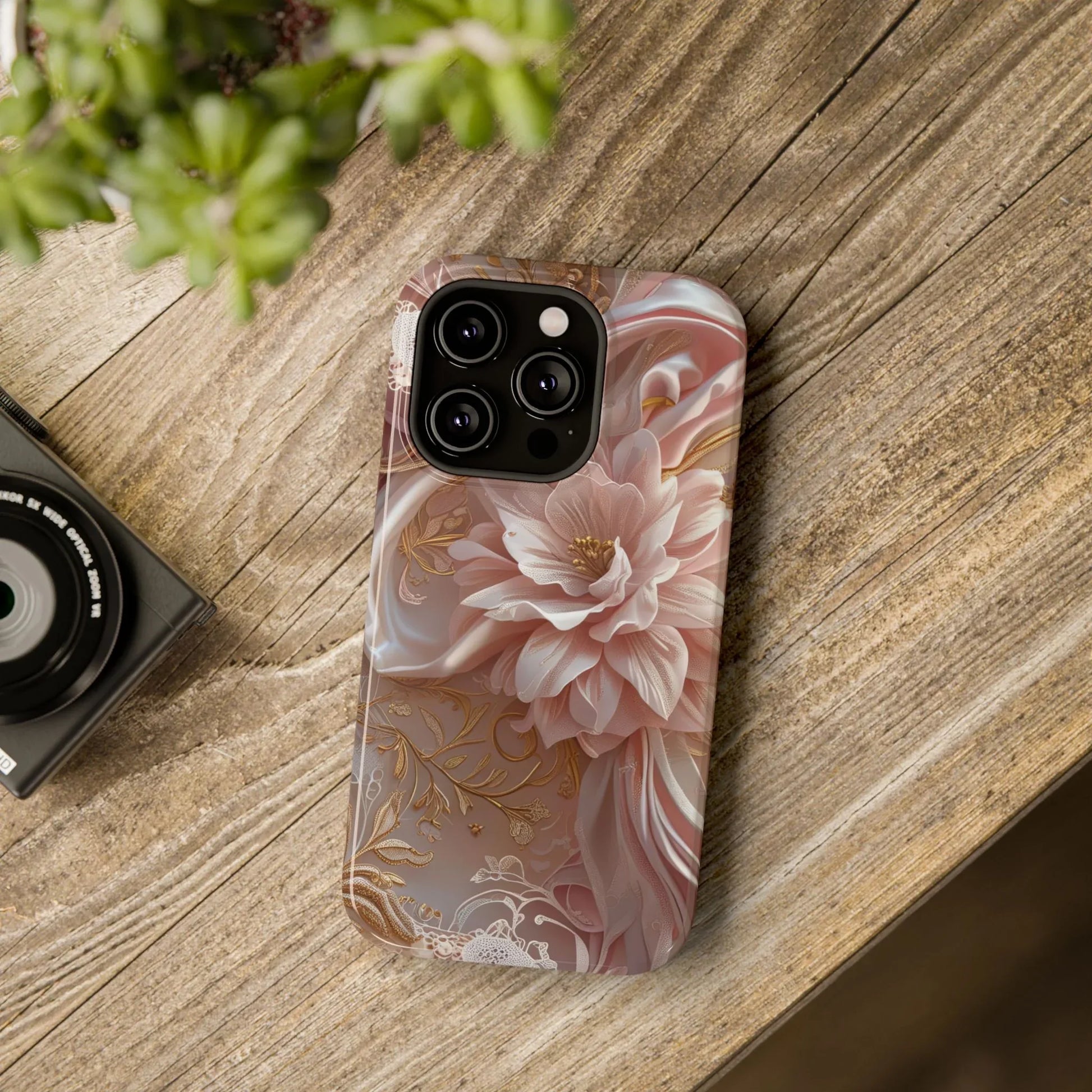 Elegant Floral Phone Case for iPhone 11-17 and Samsung Galaxy S21-S22 - KARARMDESIGN