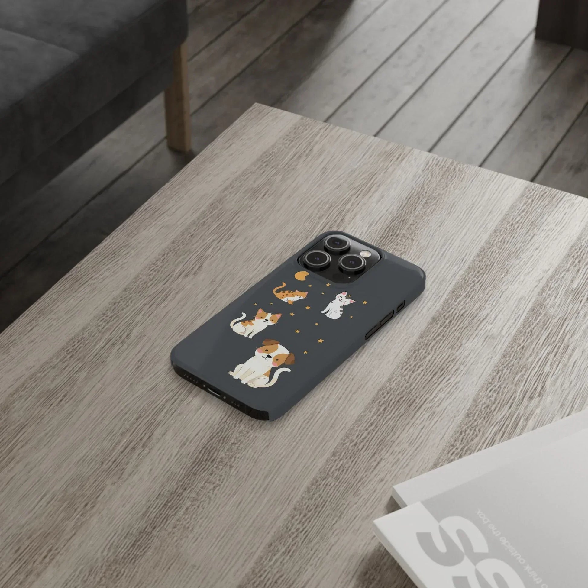 Cute Cat and Dog Phone Case for iPhone 11-17 - KARARMDESIGN