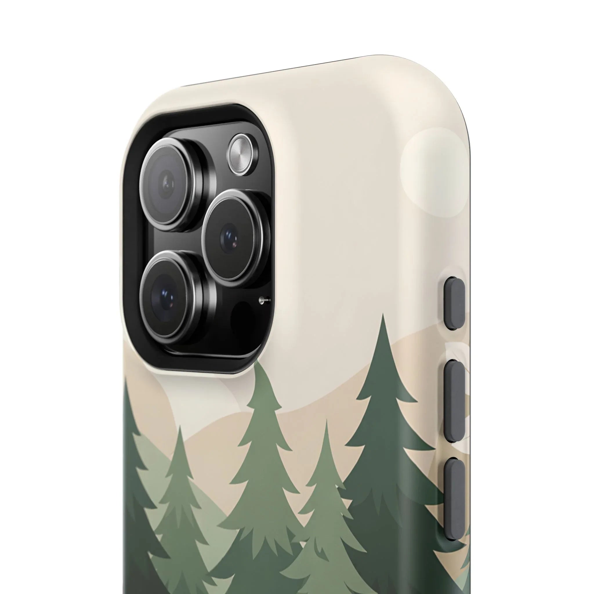 Forest Leather Phone Case for iPhone 11-17 and Galaxy S21-S25 - KARARMDESIGN