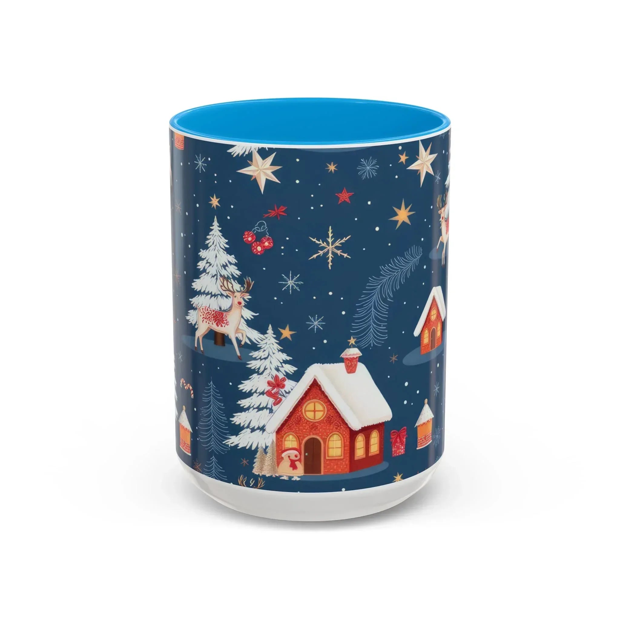 Dark Blue Christmas Mug - Colorful Mugs (11oz, 15oz) - KARARMDESIGN
