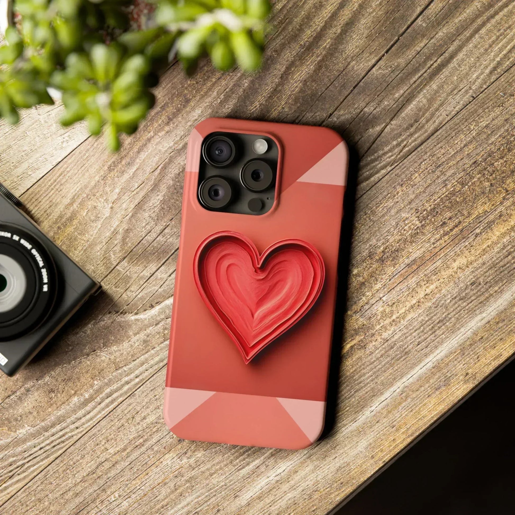 Heart Design Phone Case for iPhone 11-17 - KARARMDESIGN
