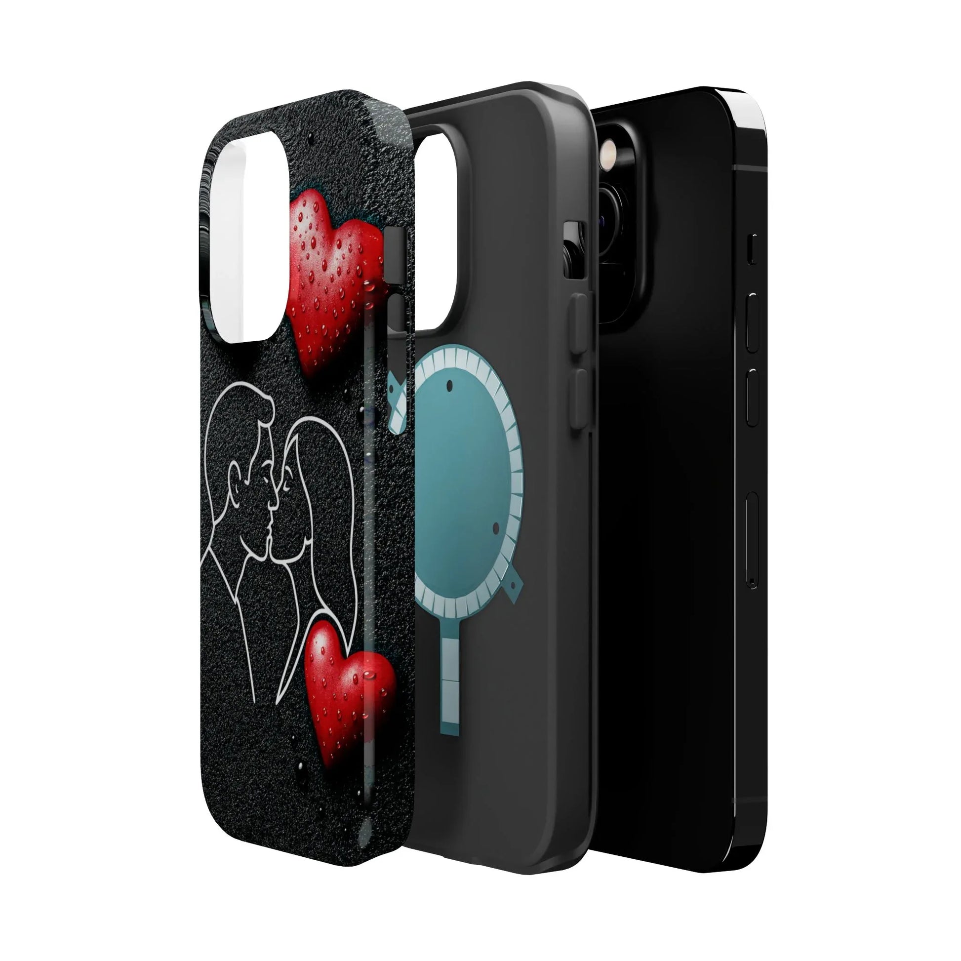 Midnight Kiss Phone Case for iPhone 13-17 - KARARMDESIGN