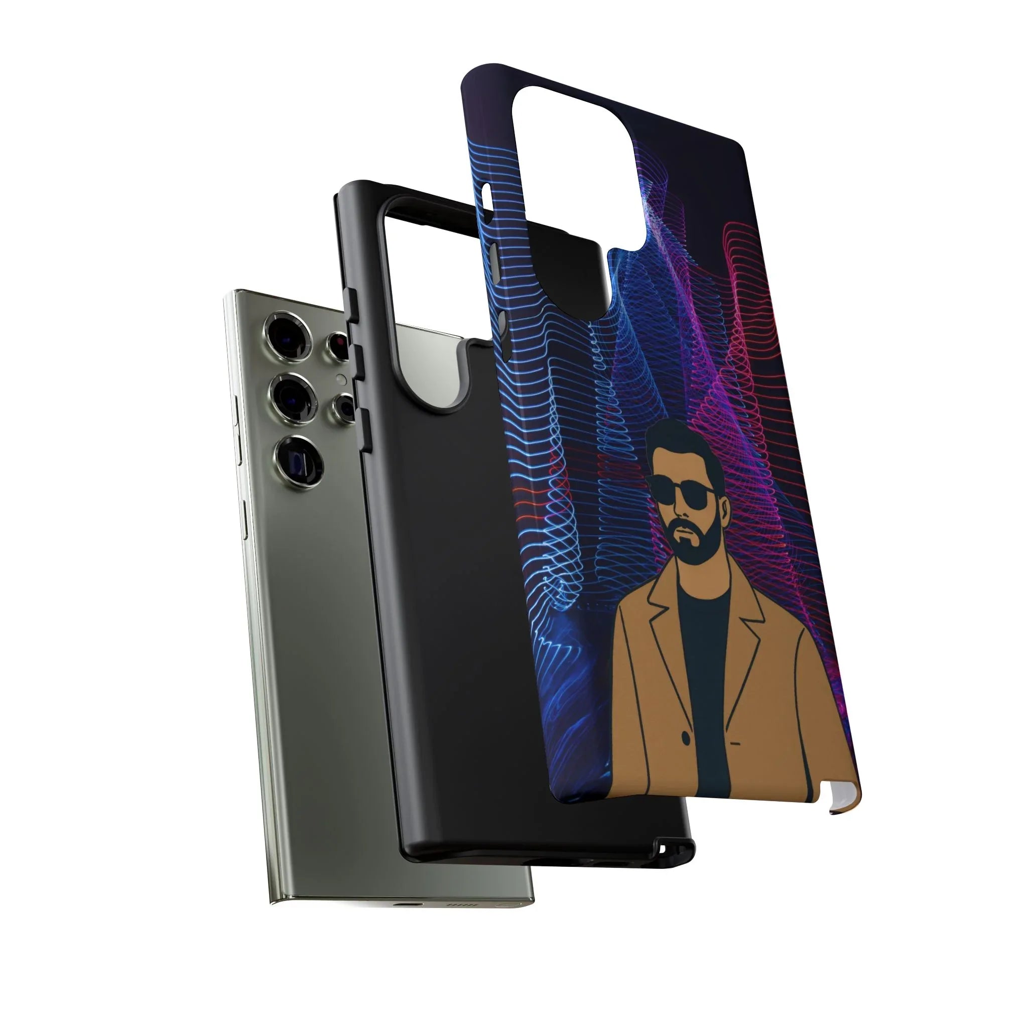 Bearded Style Phone Case for iPhone 11-17 and Galaxy S20-S25 - KARARMDESIGN