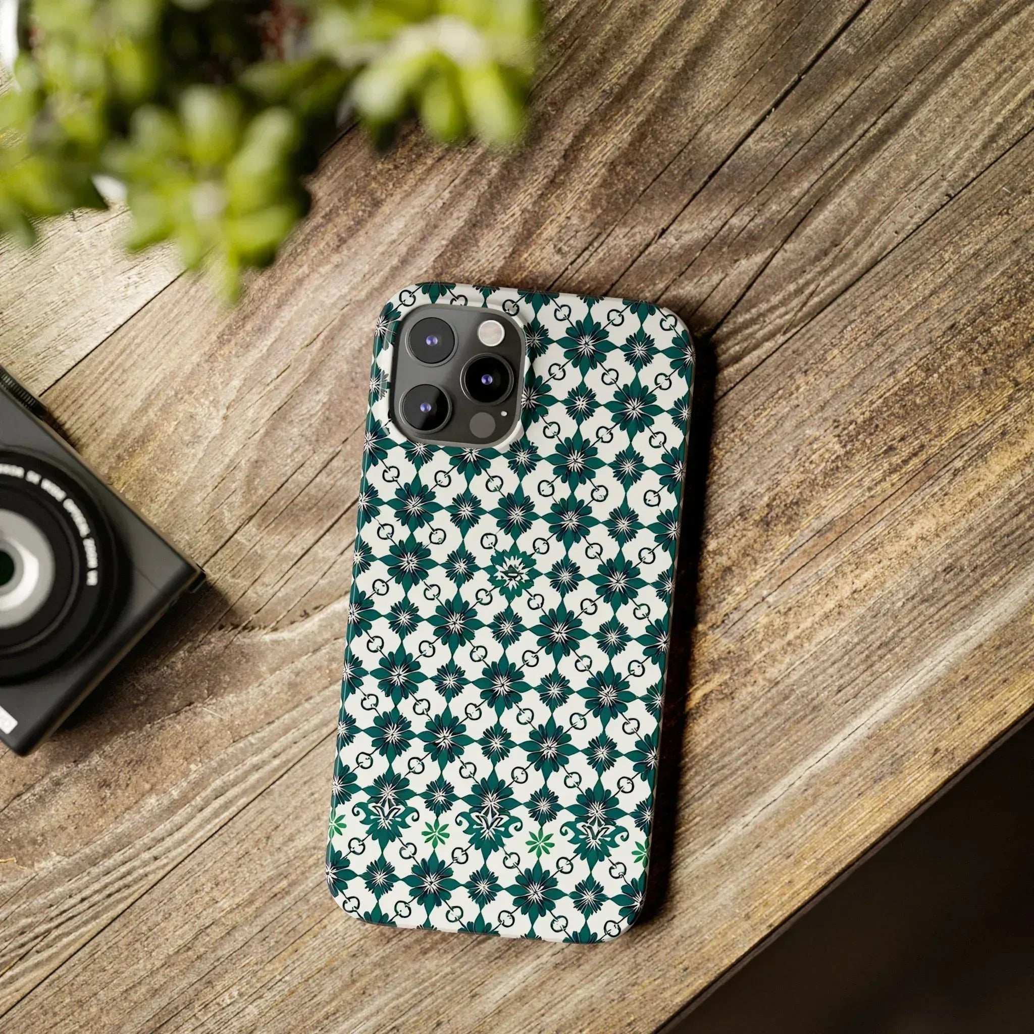 Elegant Geometric Pattern Phone Case for iPhone 11-17 - KARARMDESIGN