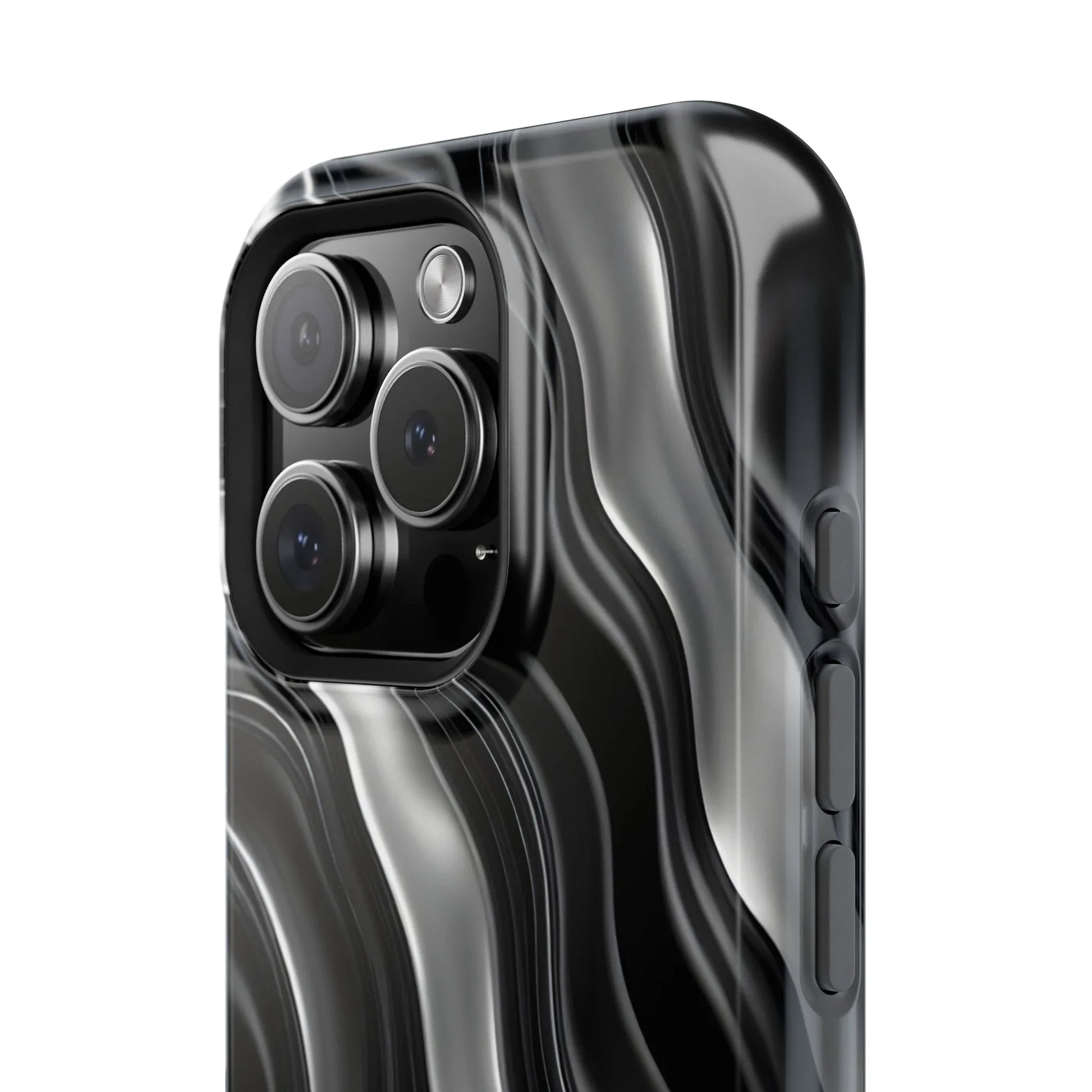 Wavy Illusion Marble Phone Case for iPhone 13-17 - KARARMDESIGN