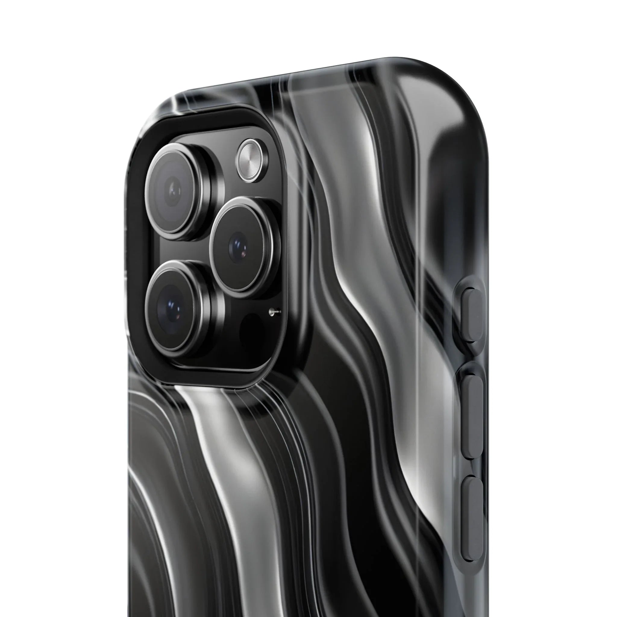 Wavy Illusion Marble Phone Case for iPhone 13-17 - KARARMDESIGN