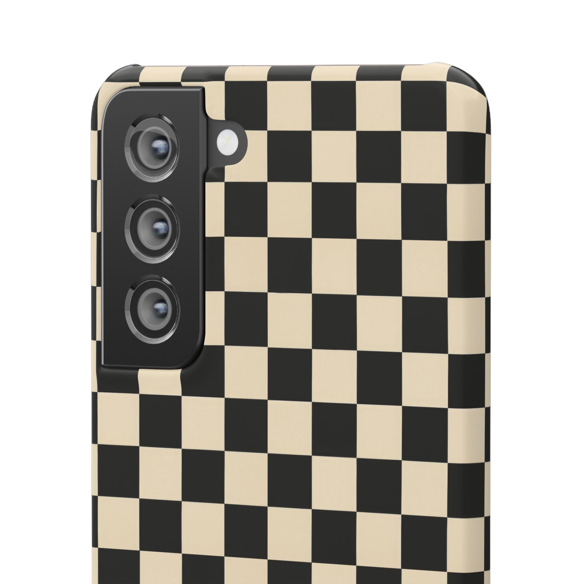 Stylish Matte Checker Phone Case for iPhone 11-17 & Galaxy S20-S26