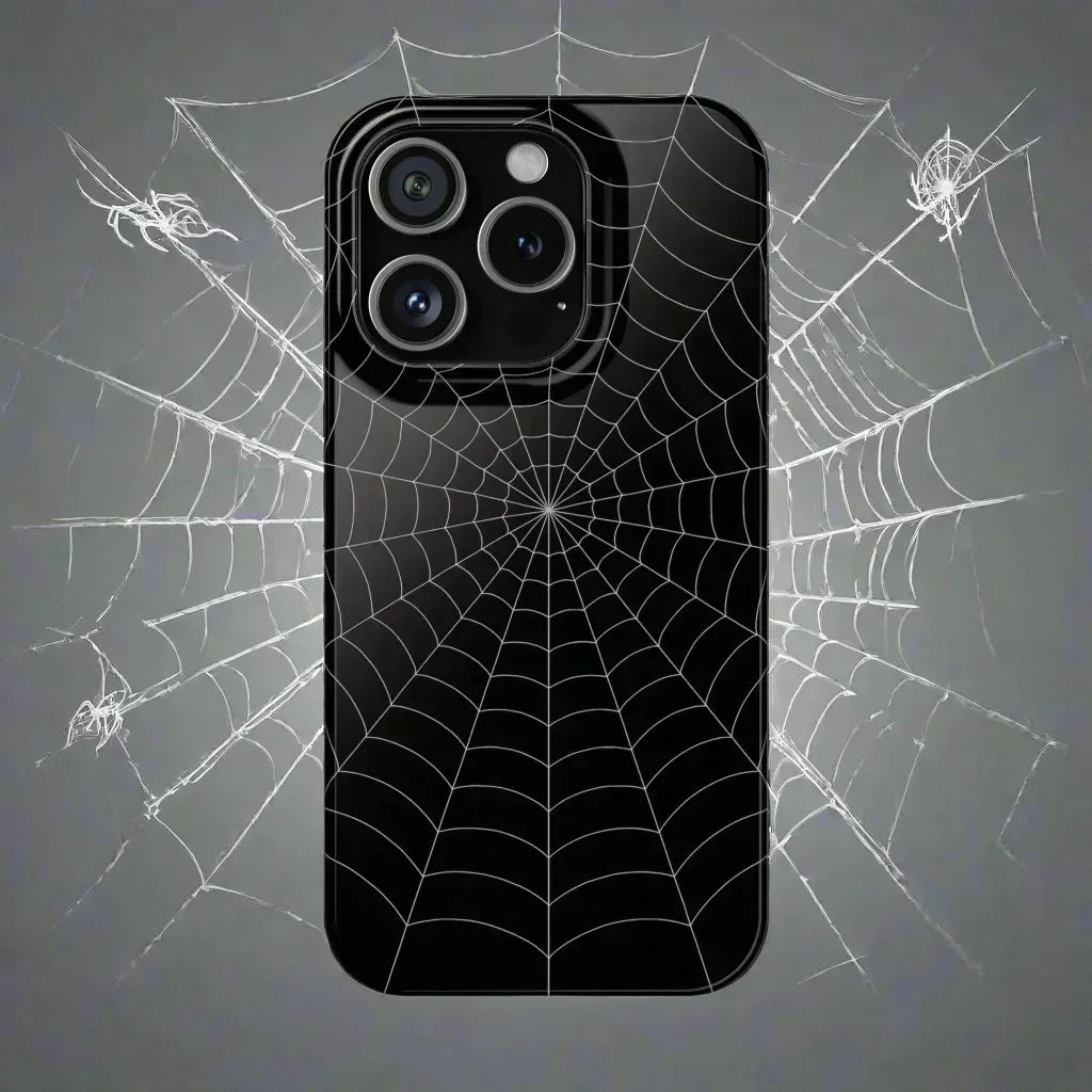 Spider Web Phone Case for iPhone 12-16 - KARARMDESIGN