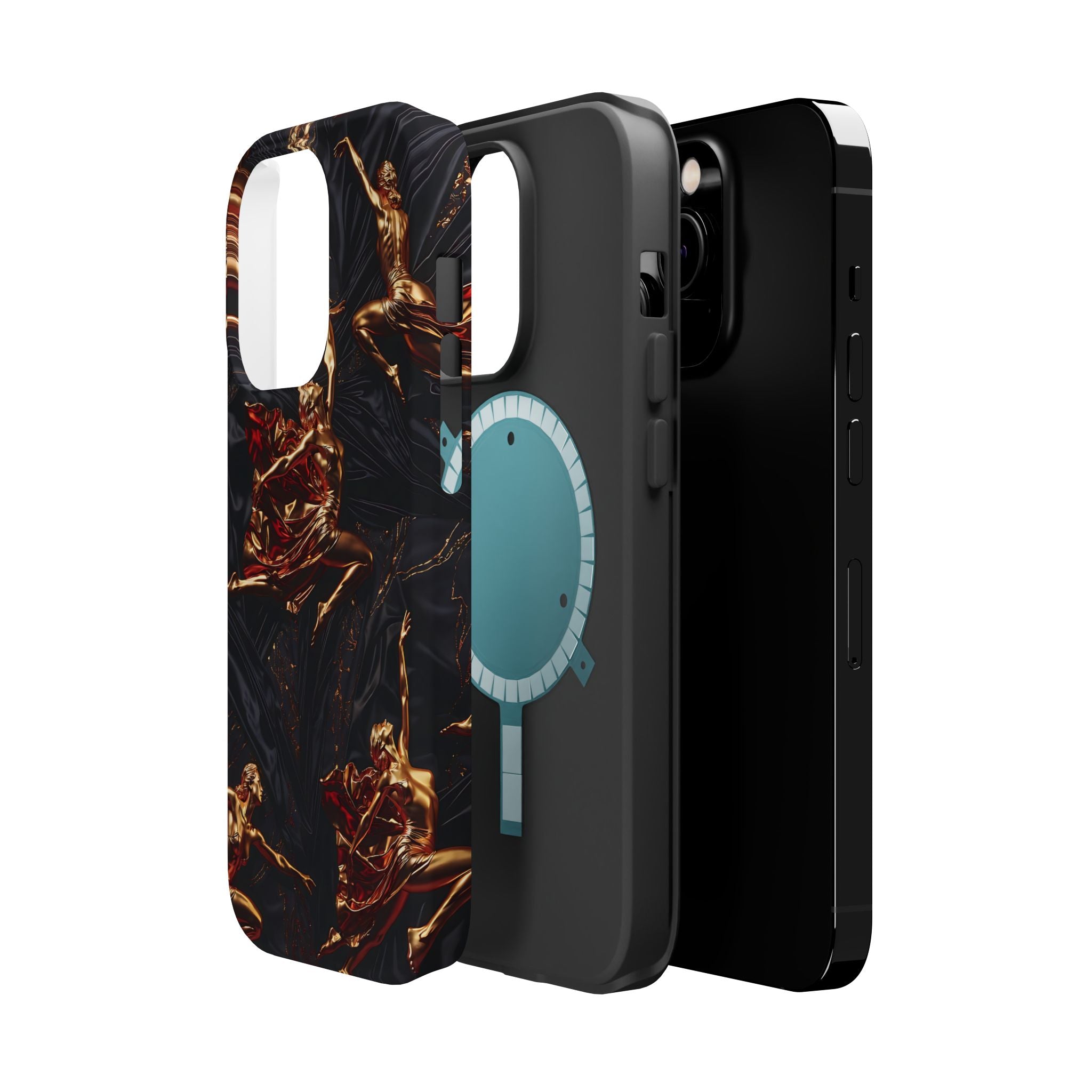 Gold Sculpture Phone Case for iPhone 13-17 & Samsung Galaxy S26