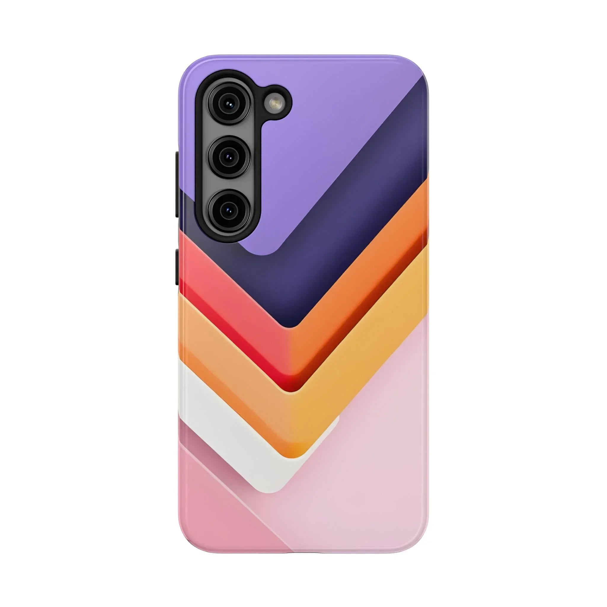 Vibrant Geometric Chevron Phone Case for iPhone and Galaxy - KARARMDESIGN