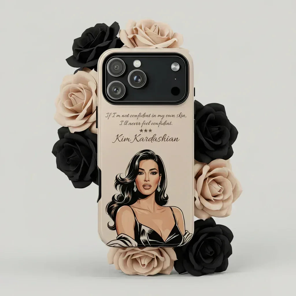 Kim Kardashian Quote Phone Case – Illustrated for iPhone 15-17 - KARARMDESIGN