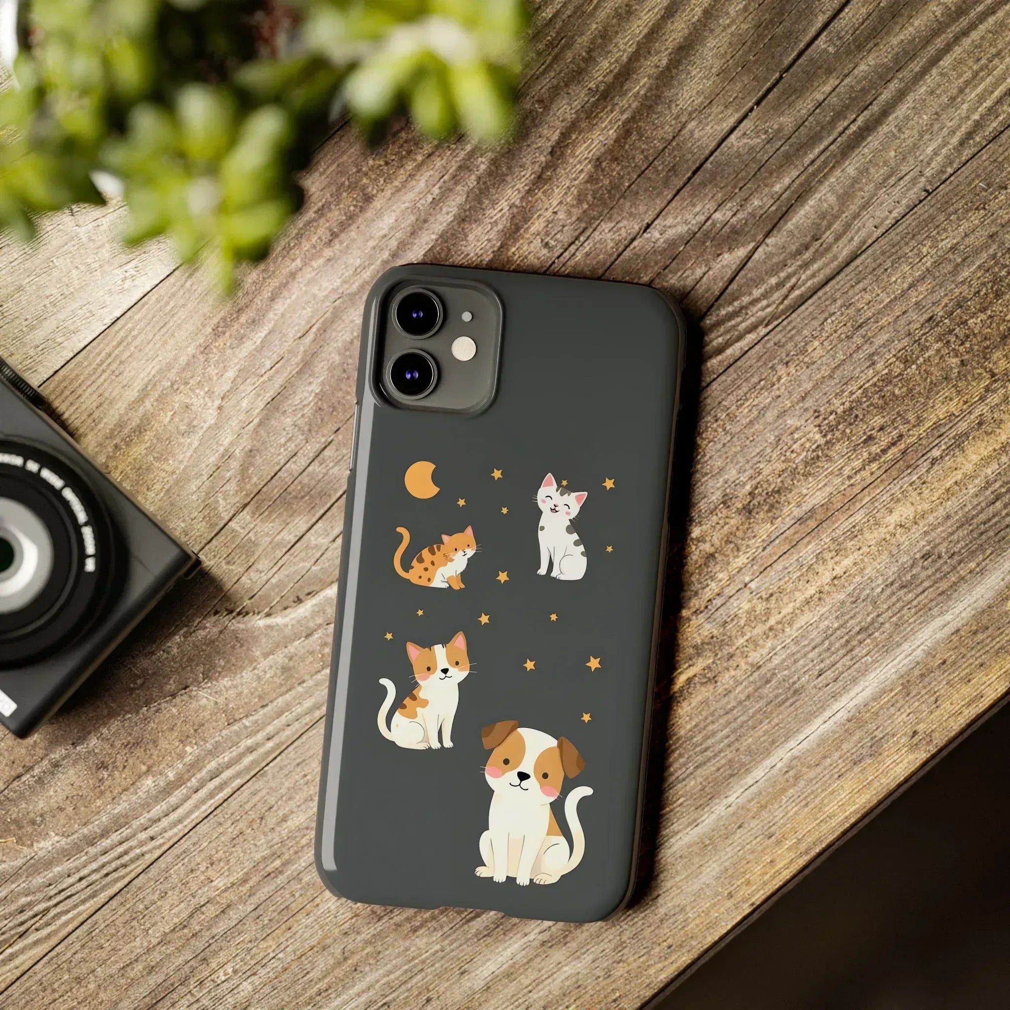 Cute Cat and Dog Phone Case for iPhone 11-17 - KARARMDESIGN