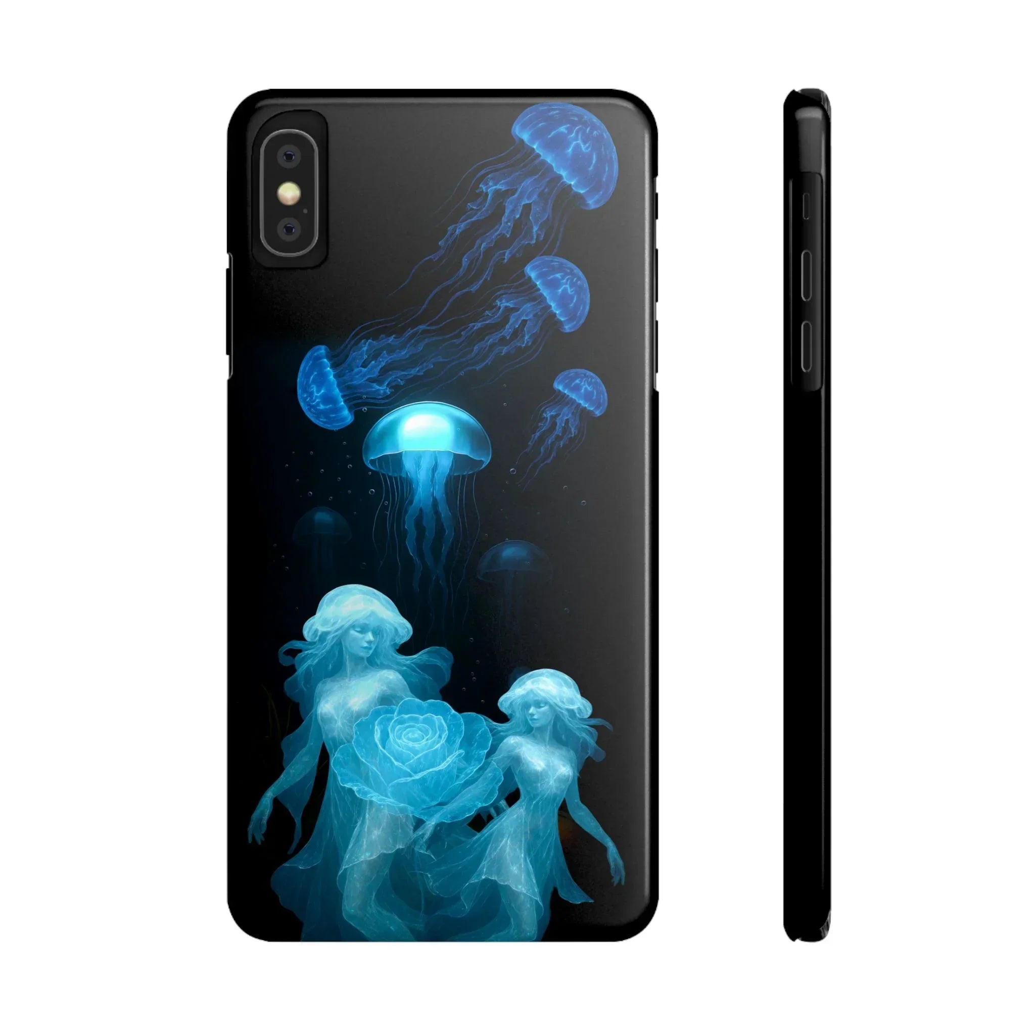 Jellyfish Rose Phone Case for iPhone 7-17 Models - KARARMDESIGN