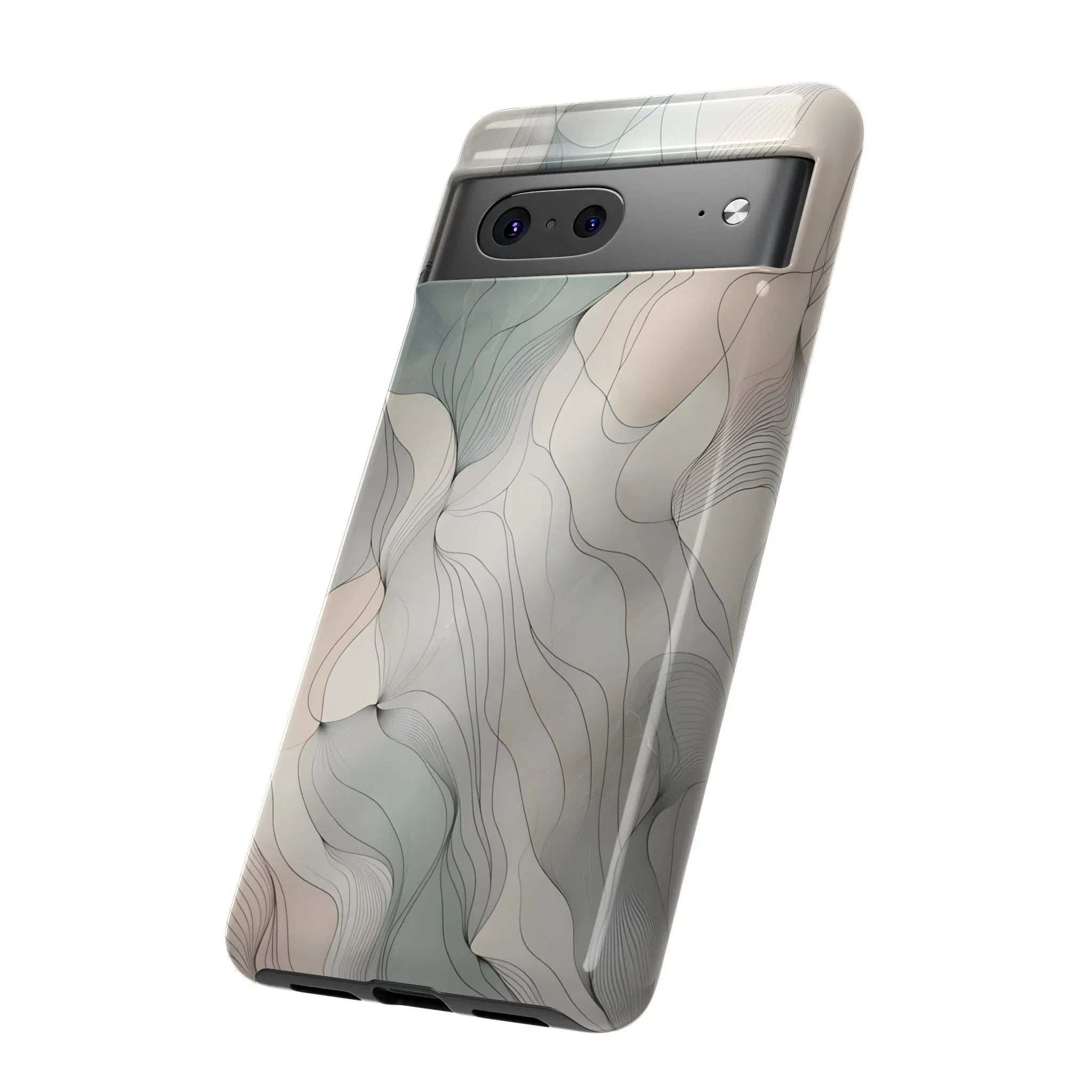 Pastel Wave Phone Case – Minimalist Design for iPhone & Pixel - KARARMDESIGN