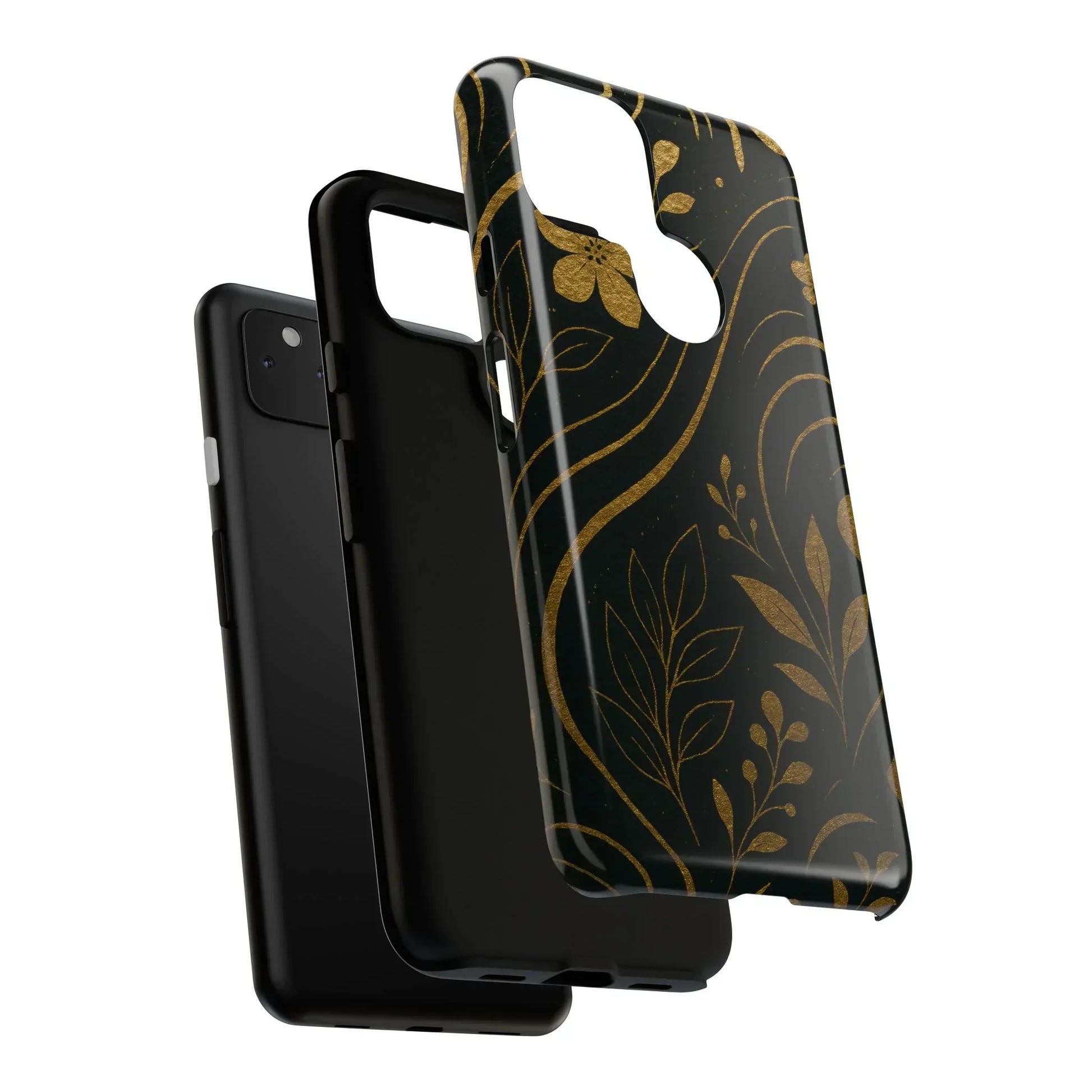 Foil Frenzy Abstract Gold Pattern Phone Case for Samsung Galaxy and Google Pixel - KarArmDesign