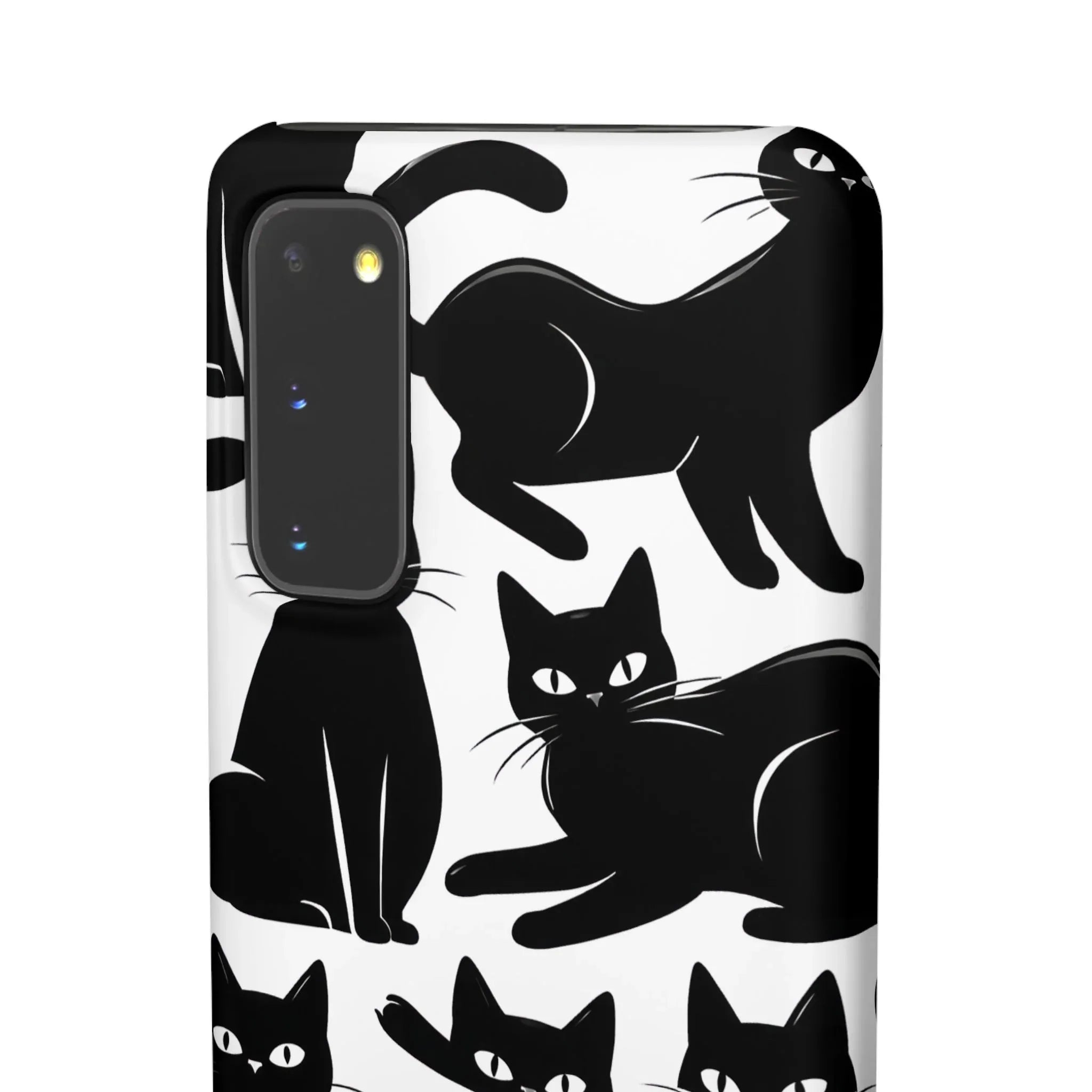 Black Cats Phone Case for iPhone 11-17 and Galaxy S20-S25 - KARARMDESIGN