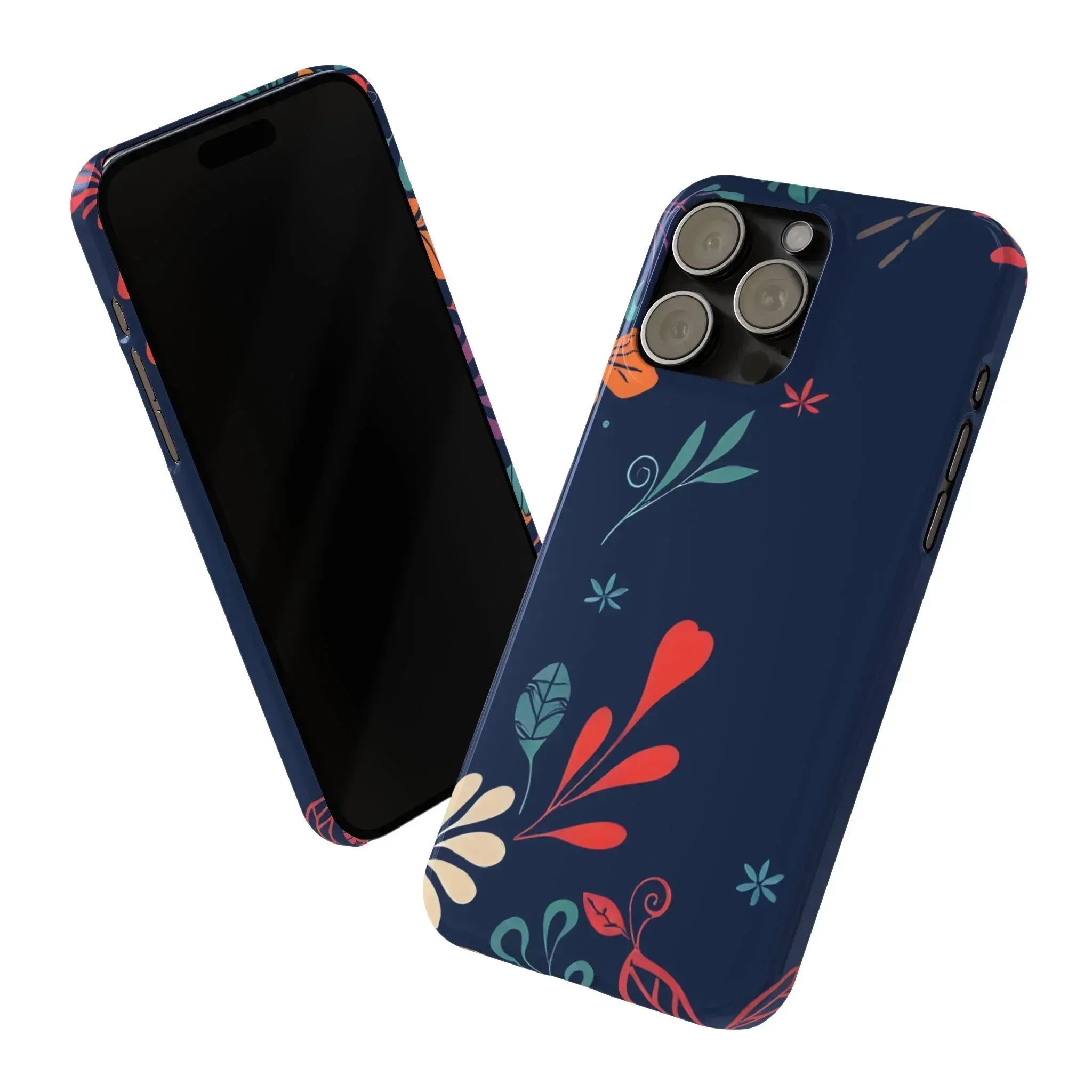 Nightshade Blossoms Phone Case for iPhone 11-17 - KARARMDESIGN