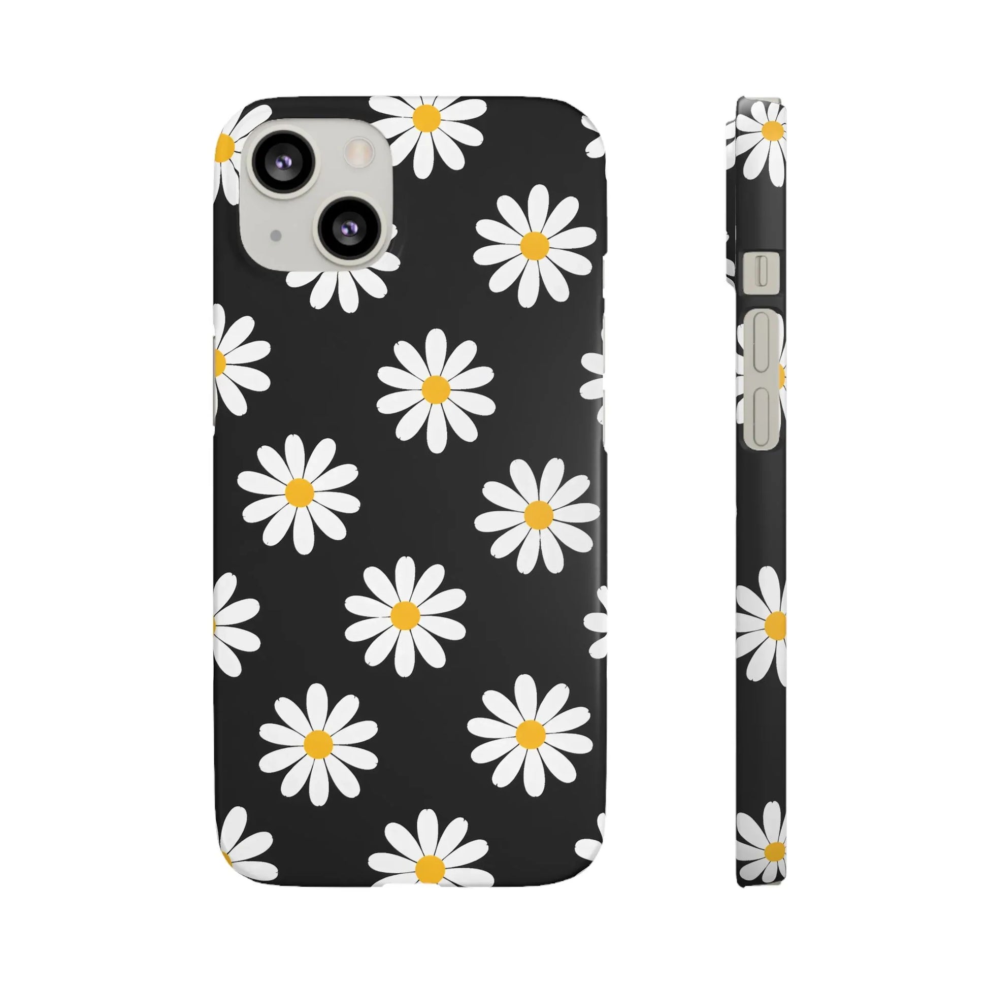 Daisy Charm Phone Case for iPhone 11-17 and Galaxy S20-S25 - KARARMDESIGN
