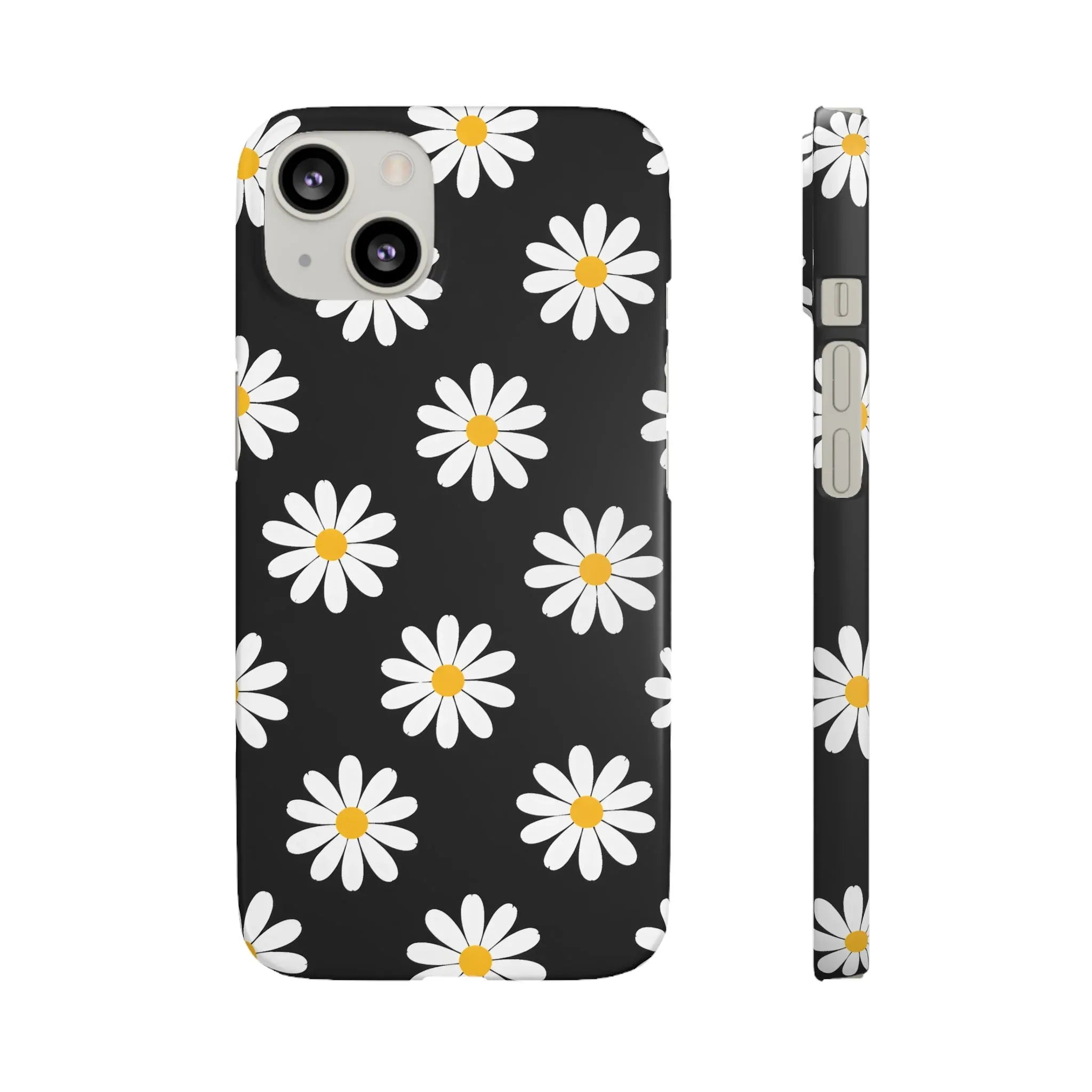 Daisy Charm Phone Case for iPhone 11-17 and Galaxy S20-S25 - KARARMDESIGN