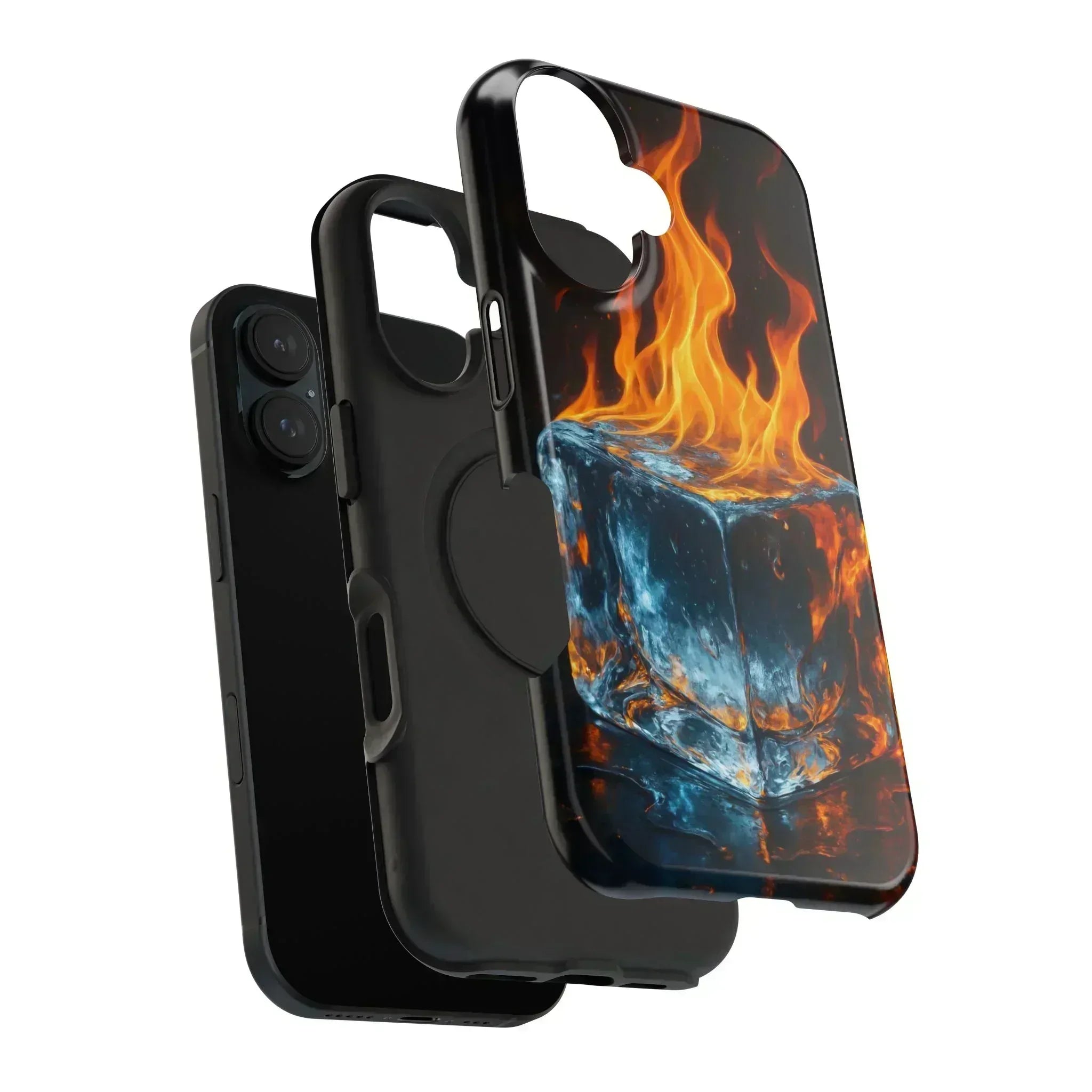 Flame Ice Phone Case for iPhone 12-16 and Galaxy S21-S22 - KARARMDESIGN