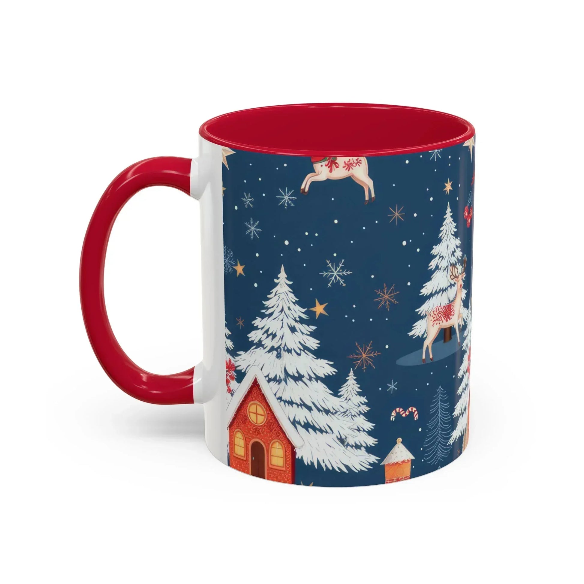 Dark Blue Christmas Mug - Colorful Mugs (11oz, 15oz) - KARARMDESIGN