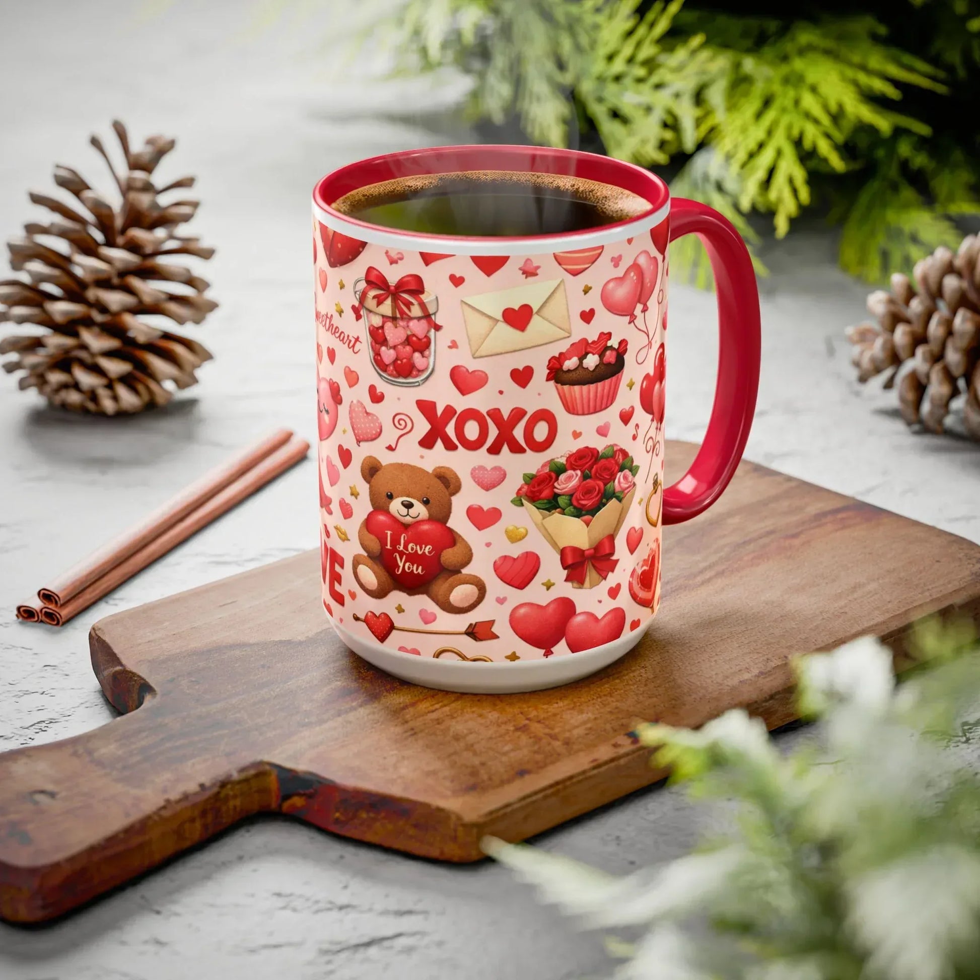 Sweetheart Love Mug - Colorful Mugs (11oz, 15oz) - KARARMDESIGN