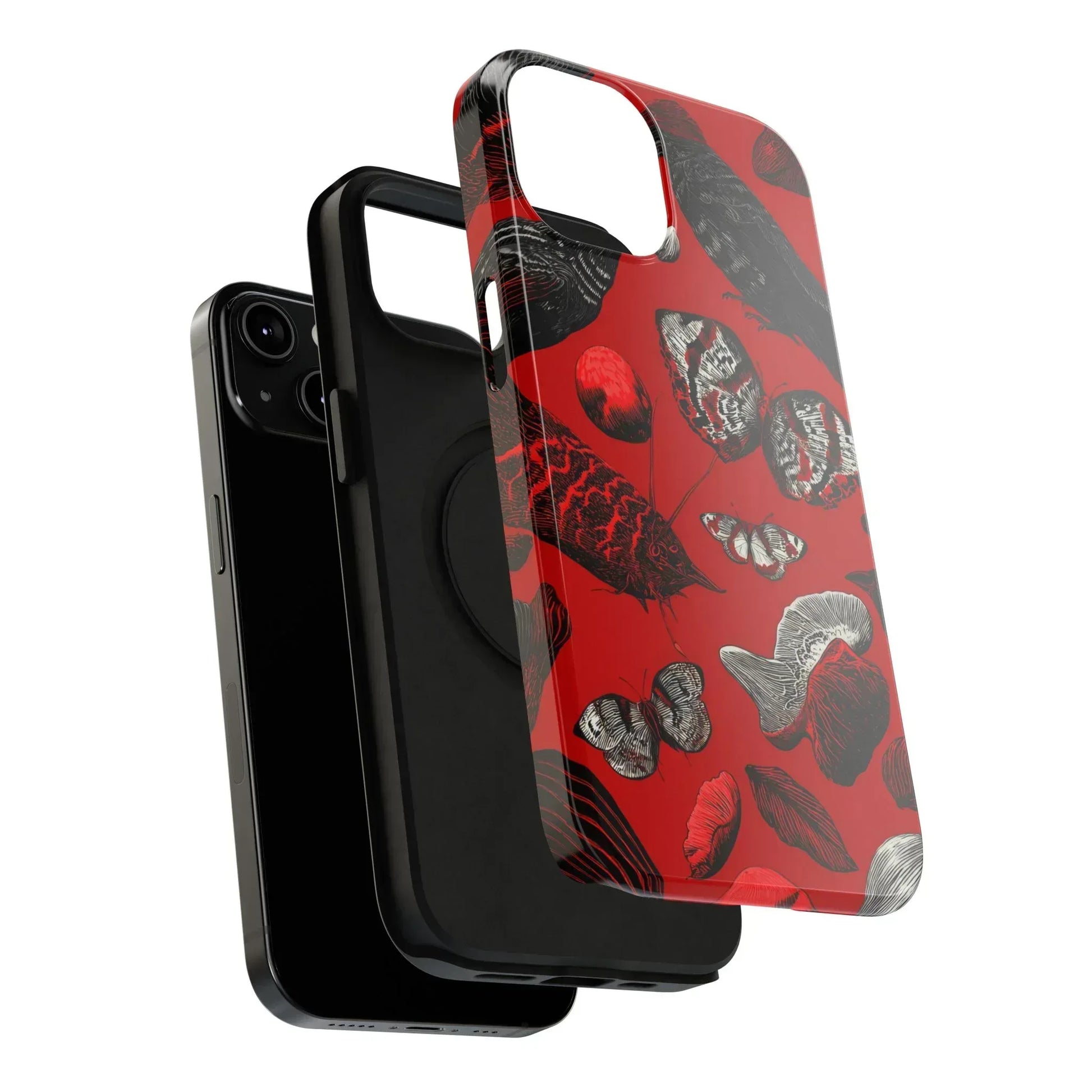 Crimson Wilderness Phone Case for iPhone 11-17 - KARARMDESIGN