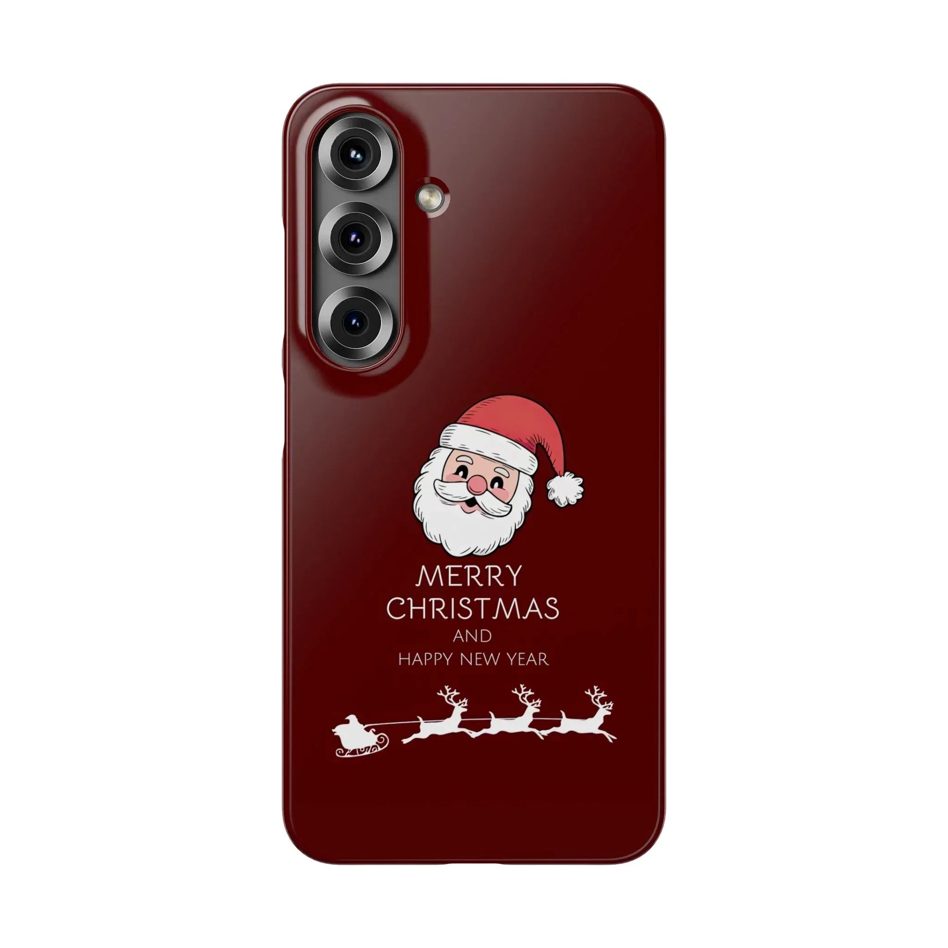 Crimson Claus Phone Case for iPhone 8-17 and Galaxy S20-S25 - KARARMDESIGN