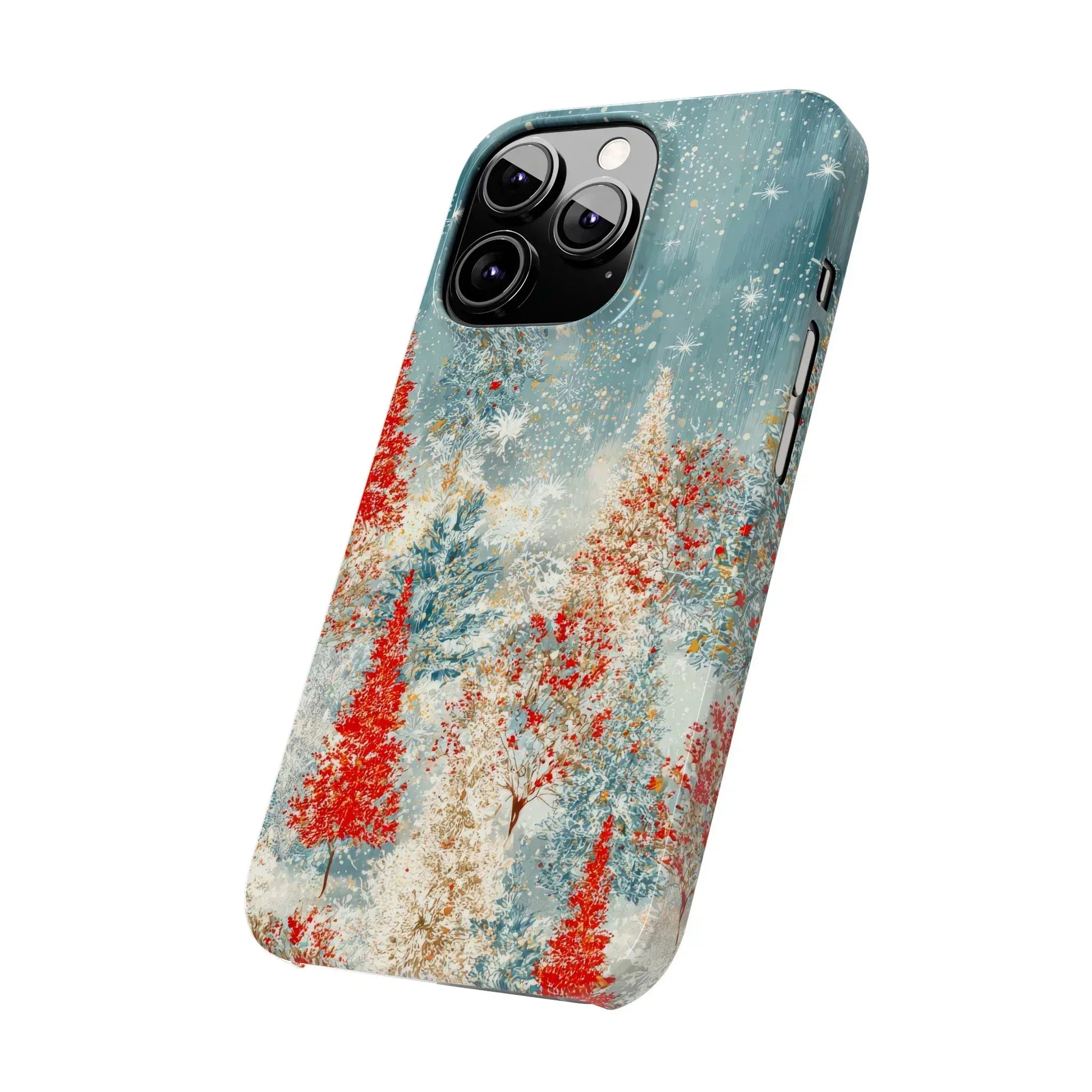 Snowy Forest Phone Case for iPhone 11-17 - KARARMDESIGN
