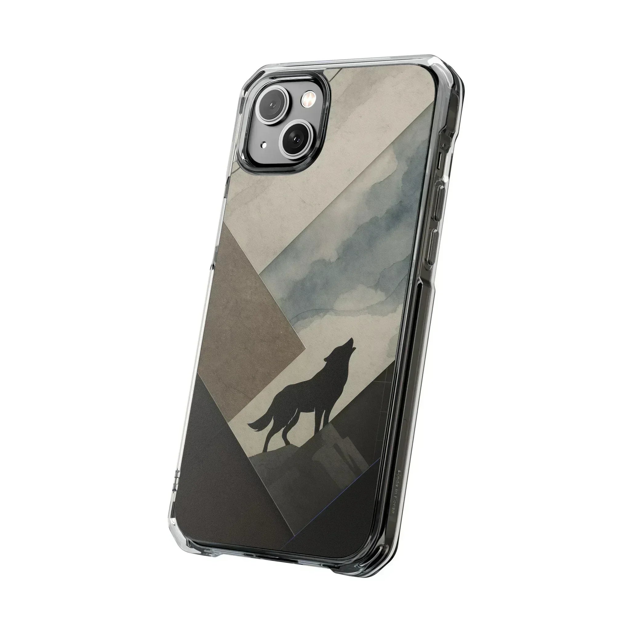 Wolf Silhouette Phone Case for iPhone 14-16 - KARARMDESIGN