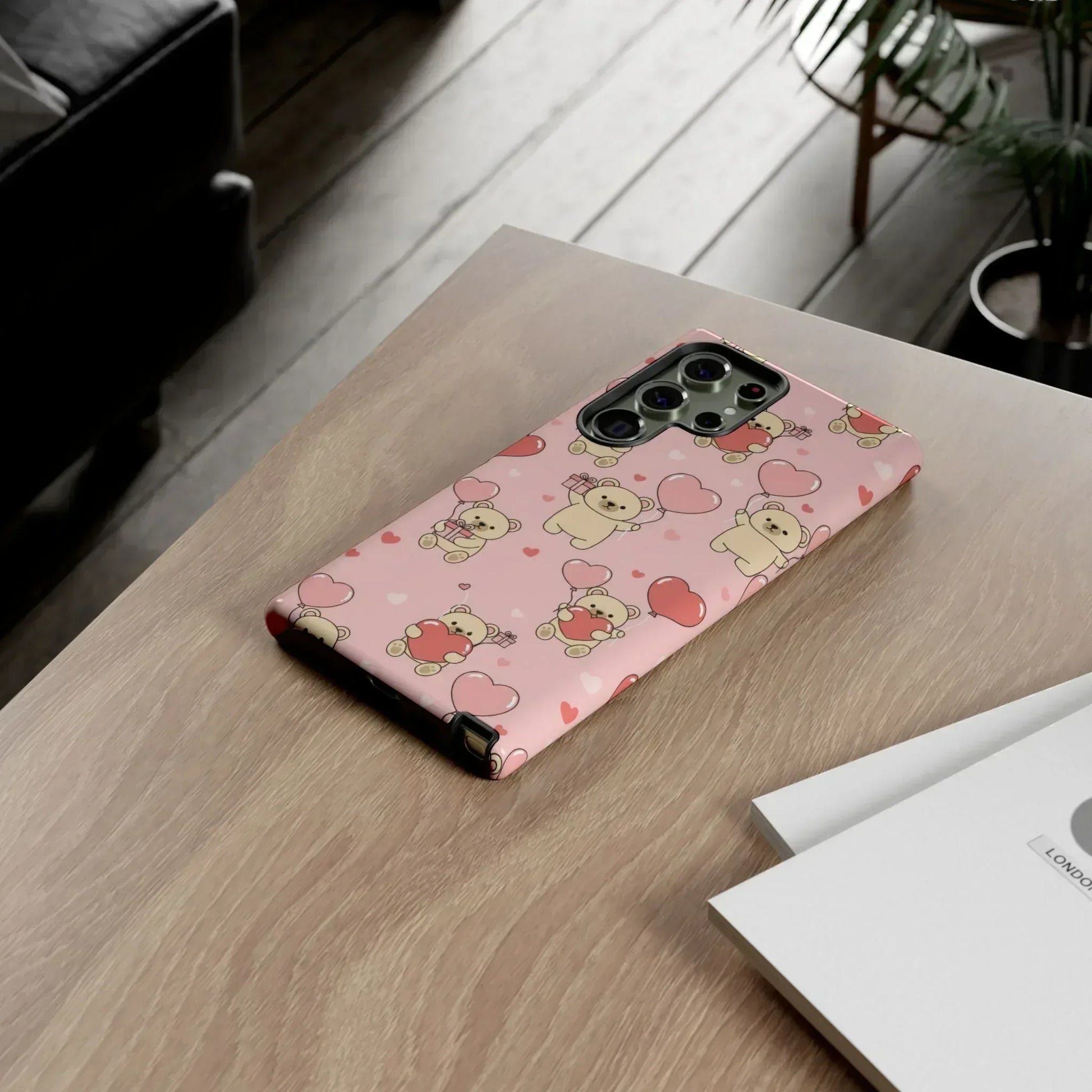 Teddy's Valentine Parade Phone Case for iPhone 11-17 and Galaxy S21-S25 - KARARMDESIGN