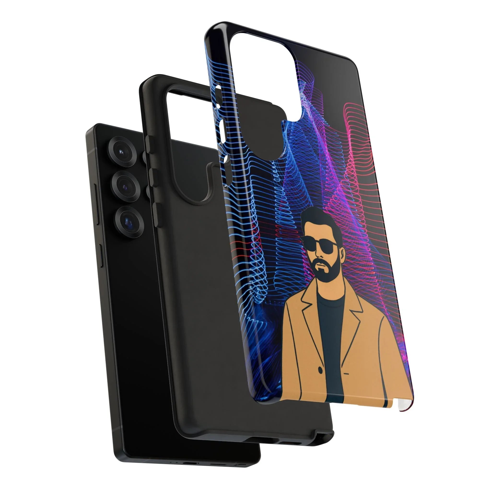 Bearded Style Phone Case for iPhone 11-17 and Galaxy S20-S25 - KARARMDESIGN