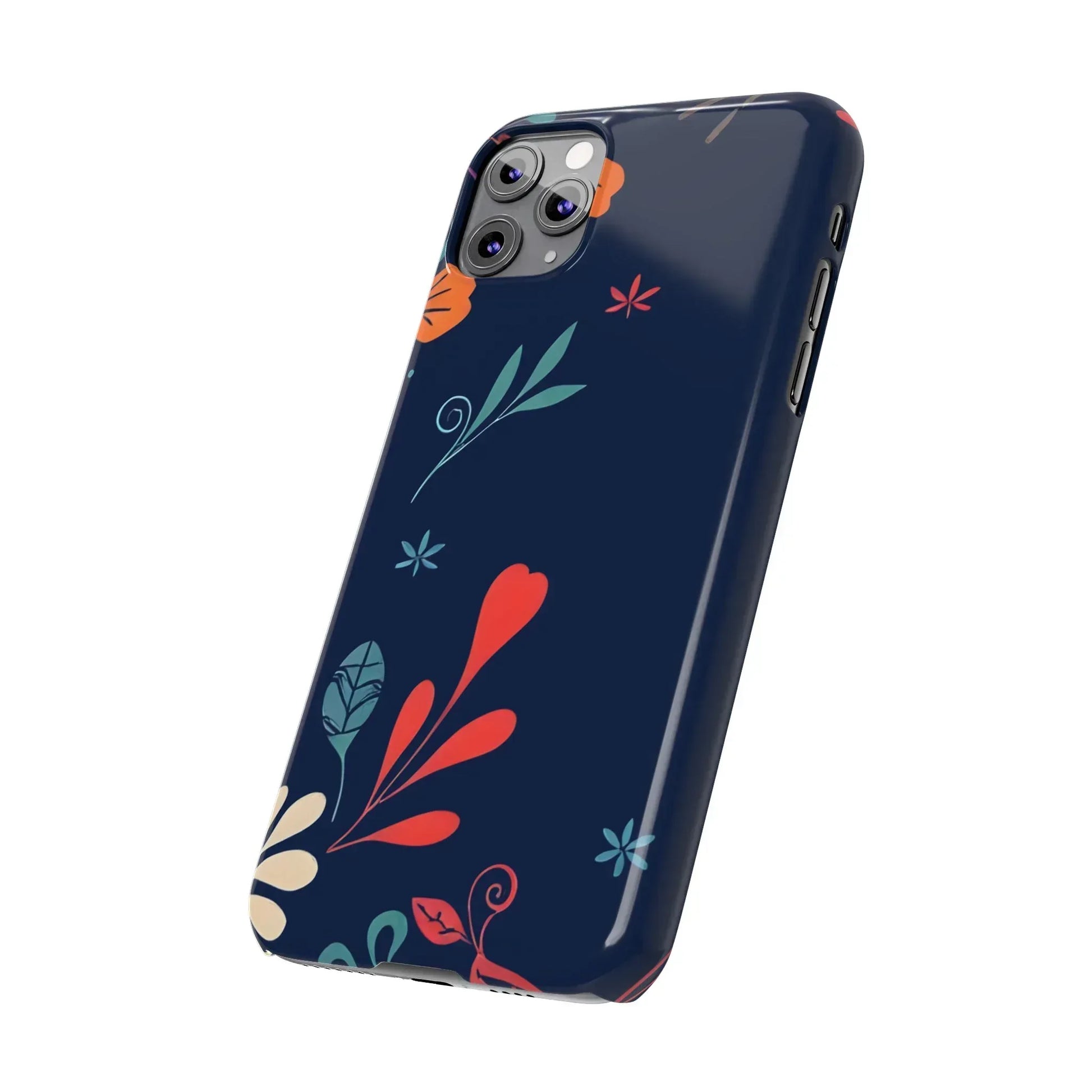 Nightshade Blossoms Phone Case for iPhone 11-17 - KARARMDESIGN