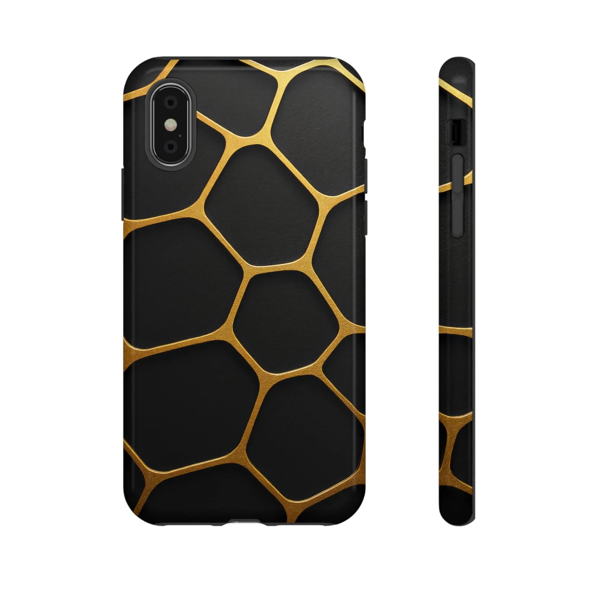 Golden Cellscape Phone Case for iPhone 8-17 and Galaxy S20-S25 - KARARMDESIGN