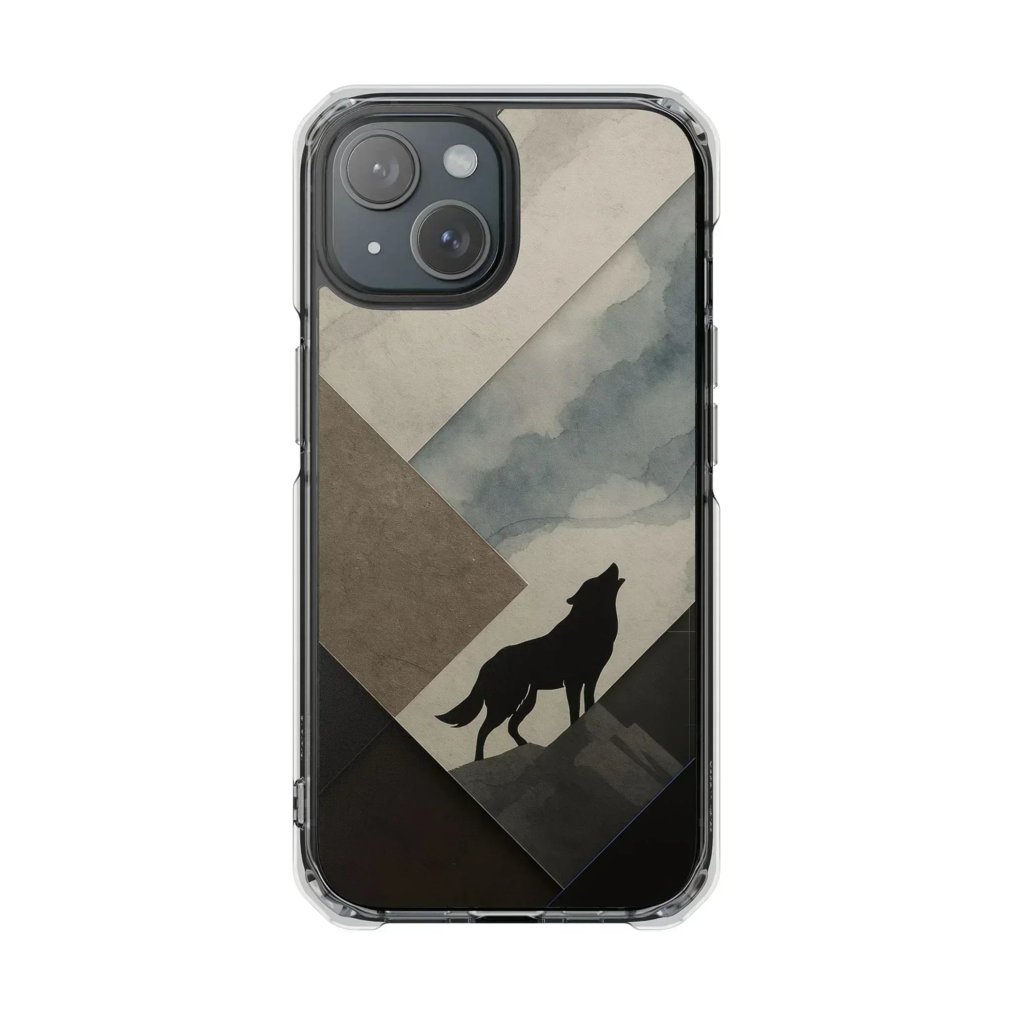 Wolf Silhouette Phone Case for iPhone 14-16 - KARARMDESIGN